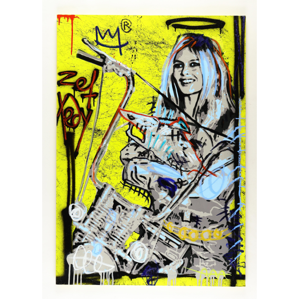 2024-brigitte-bardo-harley-davidson-2-28x40-original-painting-on