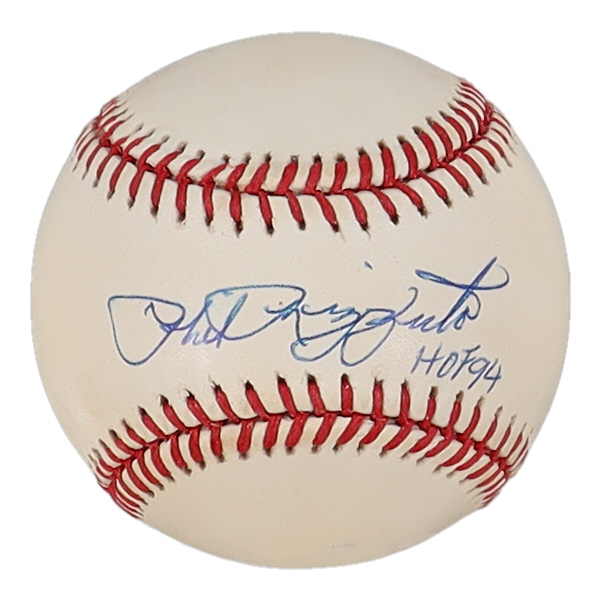 Phil RIzzuto Signed OAL Baseball Inscribed "HOF 94" (Beckett) at PristineAuction.com Phil RIzzuto Signed OAL Baseball Inscribed "HOF 94" (Beckett) at PristineAuction.com
