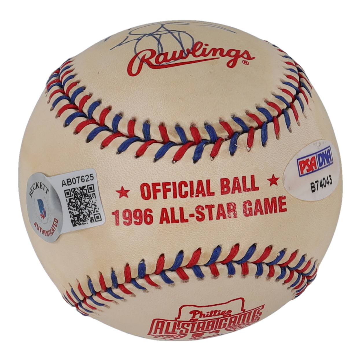 1996 Seattle Mariners All-Stars Baseball Signed by (5) with Ken Griffey Jr., Alex Rodriguez, Edgar Martinez, Dan Wilson (Beckett & PSA) at PristineAuction.com 1996 Seattle Mariners All-Stars Baseball Signed by (5) with Ken Griffey Jr., Alex Rodriguez, Edgar Martinez, Dan Wilson (Beckett & PSA) at PristineAuction.com