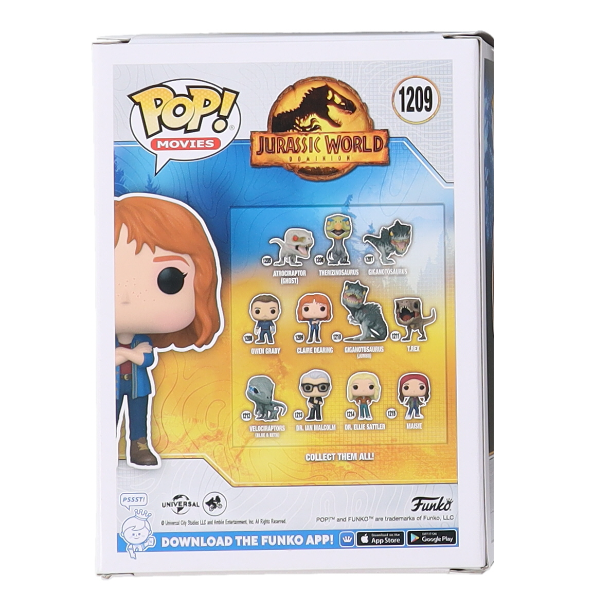Bryce Dallas Howard Signed "Jurassic World: Dominion" #1209 Claire Dearing Funko Pop! Vinyl Figure Inscribed "Claire" (Beckett) at PristineAuction.com Bryce Dallas Howard Signed "Jurassic World: Dominion" #1209 Claire Dearing Funko Pop! Vinyl Figure Inscribed "Claire" (Beckett) at PristineAuction.com