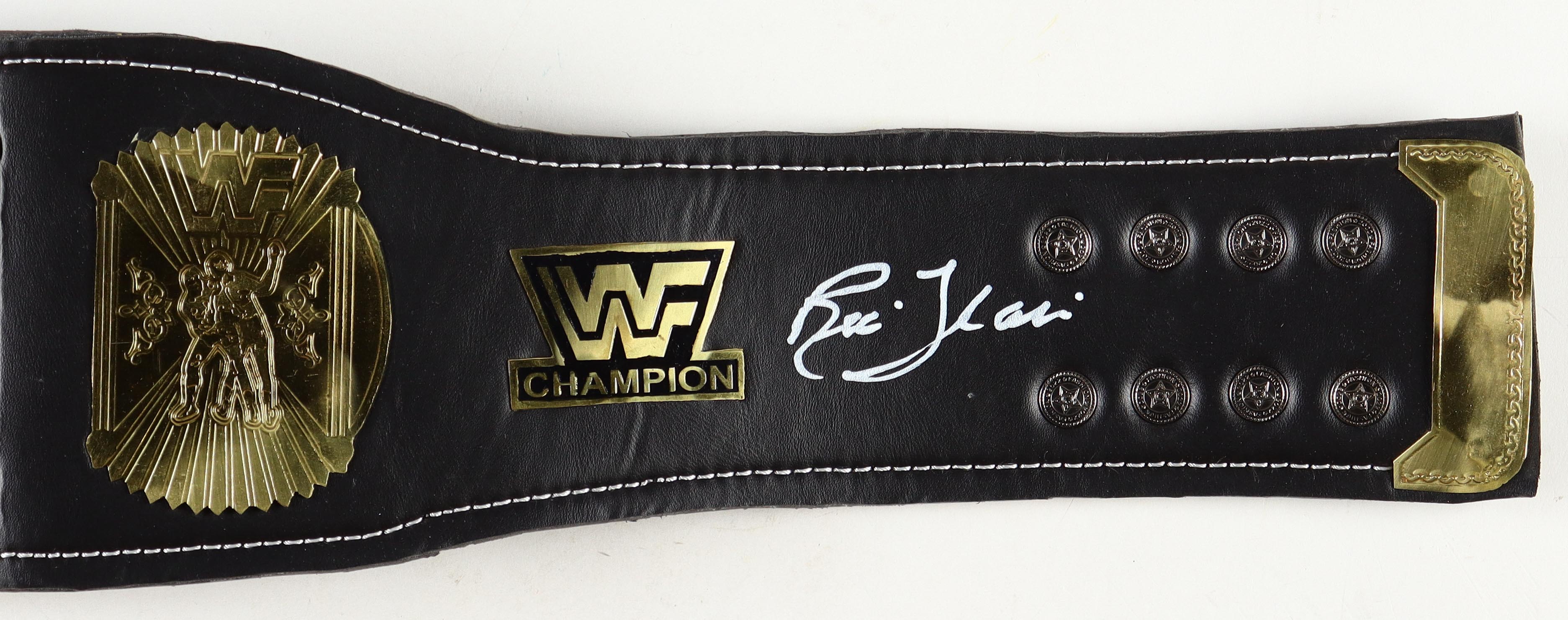 Hulk Hogan & Ric Flair Signed WWE Championship Belt (JSA) at PristineAuction.com Hulk Hogan & Ric Flair Signed WWE Championship Belt (JSA) at PristineAuction.com