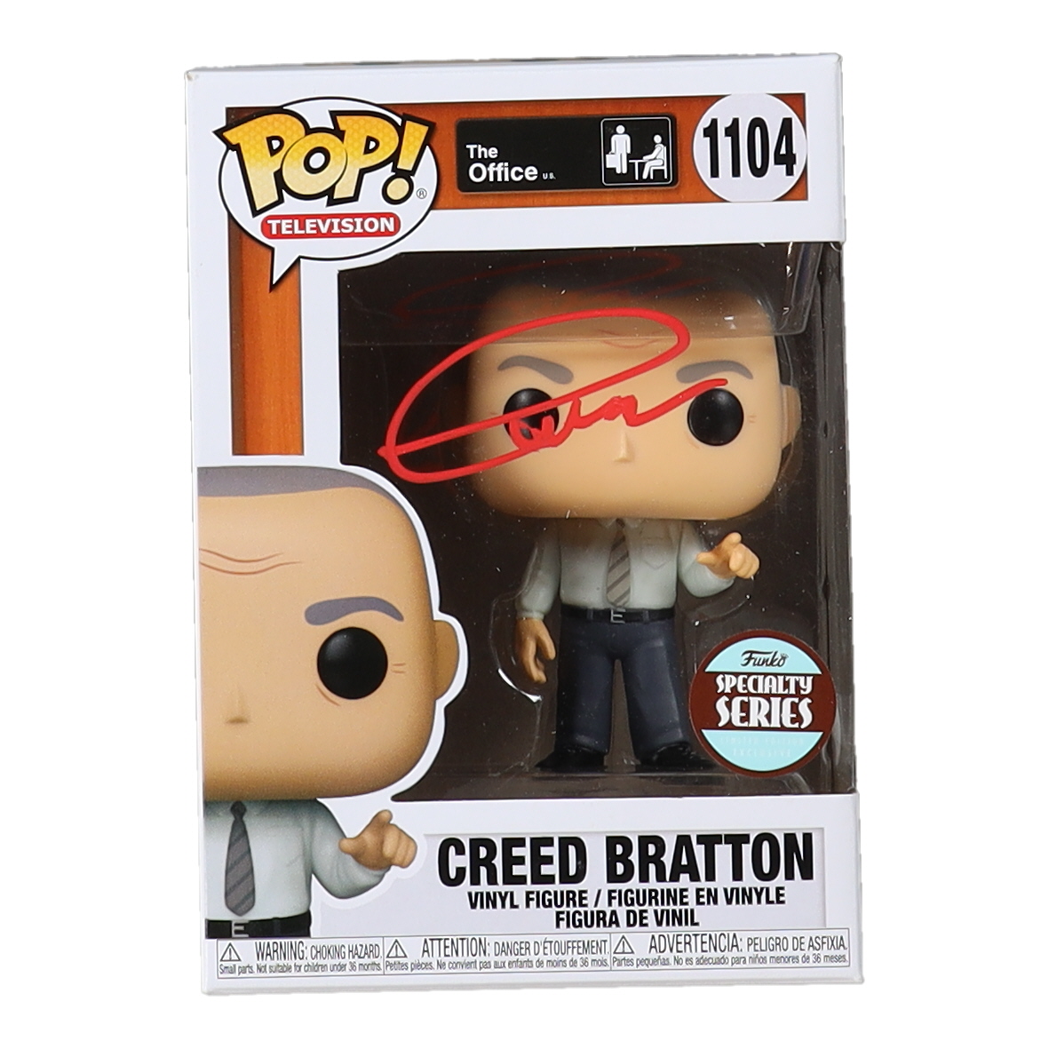 Creed Bratton Signed Pop! Television "The Office" #1107 Creed Bratton Funko Pop! Vinyl Figure (JSA) at PristineAuction.com Creed Bratton Signed Pop! Television "The Office" #1107 Creed Bratton Funko Pop! Vinyl Figure (JSA) at PristineAuction.com