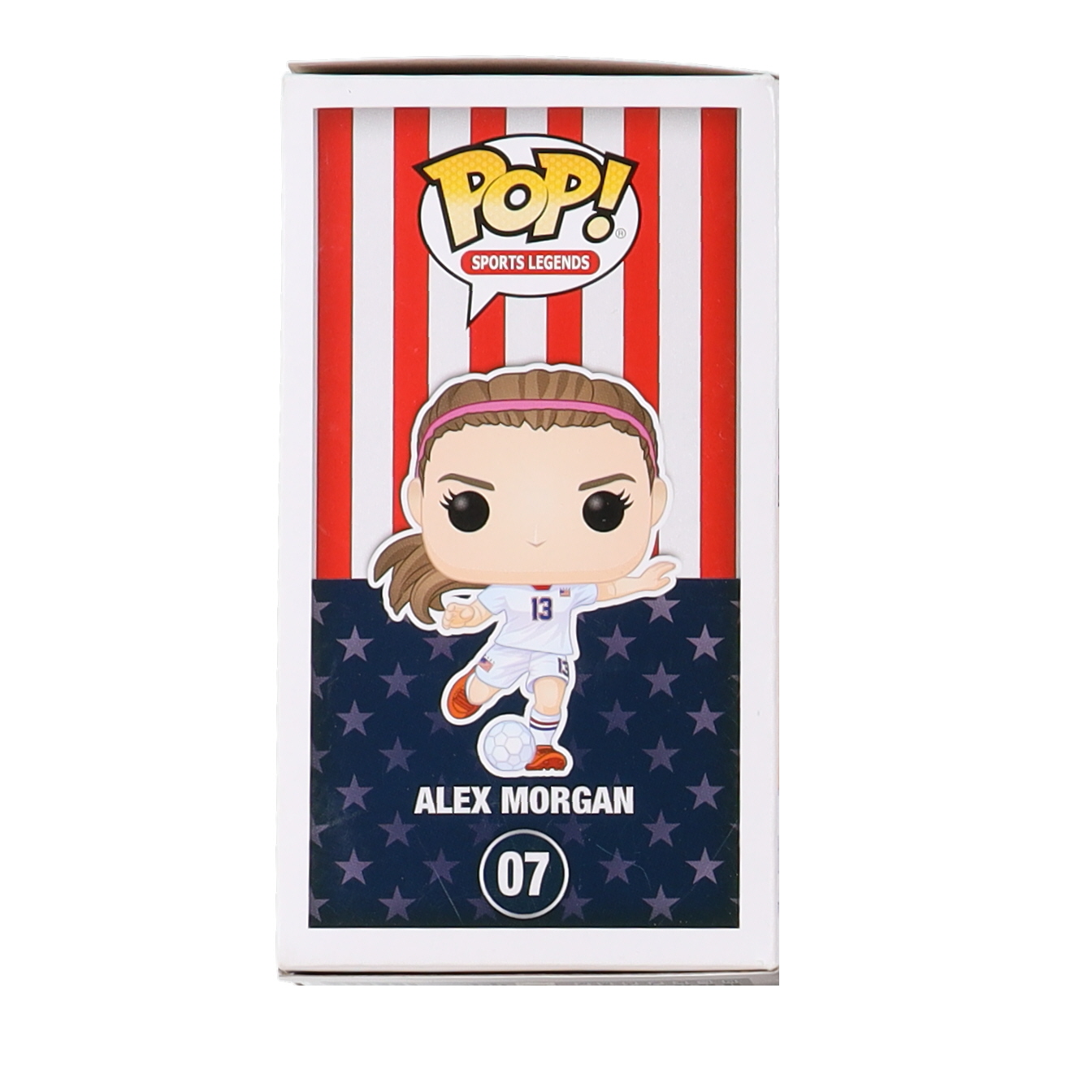 Alex Morgan Signed Signed USWNT #07 Funko Pop! Vinyl Figure (JSA & SteinerCX) at PristineAuction.com Alex Morgan Signed Signed USWNT #07 Funko Pop! Vinyl Figure (JSA & SteinerCX) at PristineAuction.com