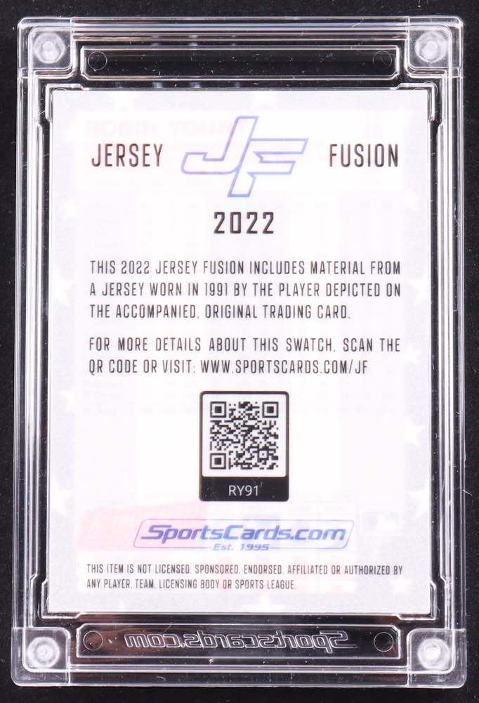 Robin Yount 2022 Jersey Fusion Number Patch #RY91 #9/10 at PristineAuction.com Robin Yount 2022 Jersey Fusion Number Patch #RY91 #9/10 at PristineAuction.com