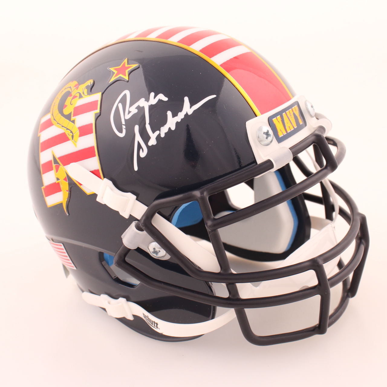 Roger Staubach Signed Navy Midshipmen Mini Helmet (Beckett) at PristineAuction.com Roger Staubach Signed Navy Midshipmen Mini Helmet (Beckett) at PristineAuction.com