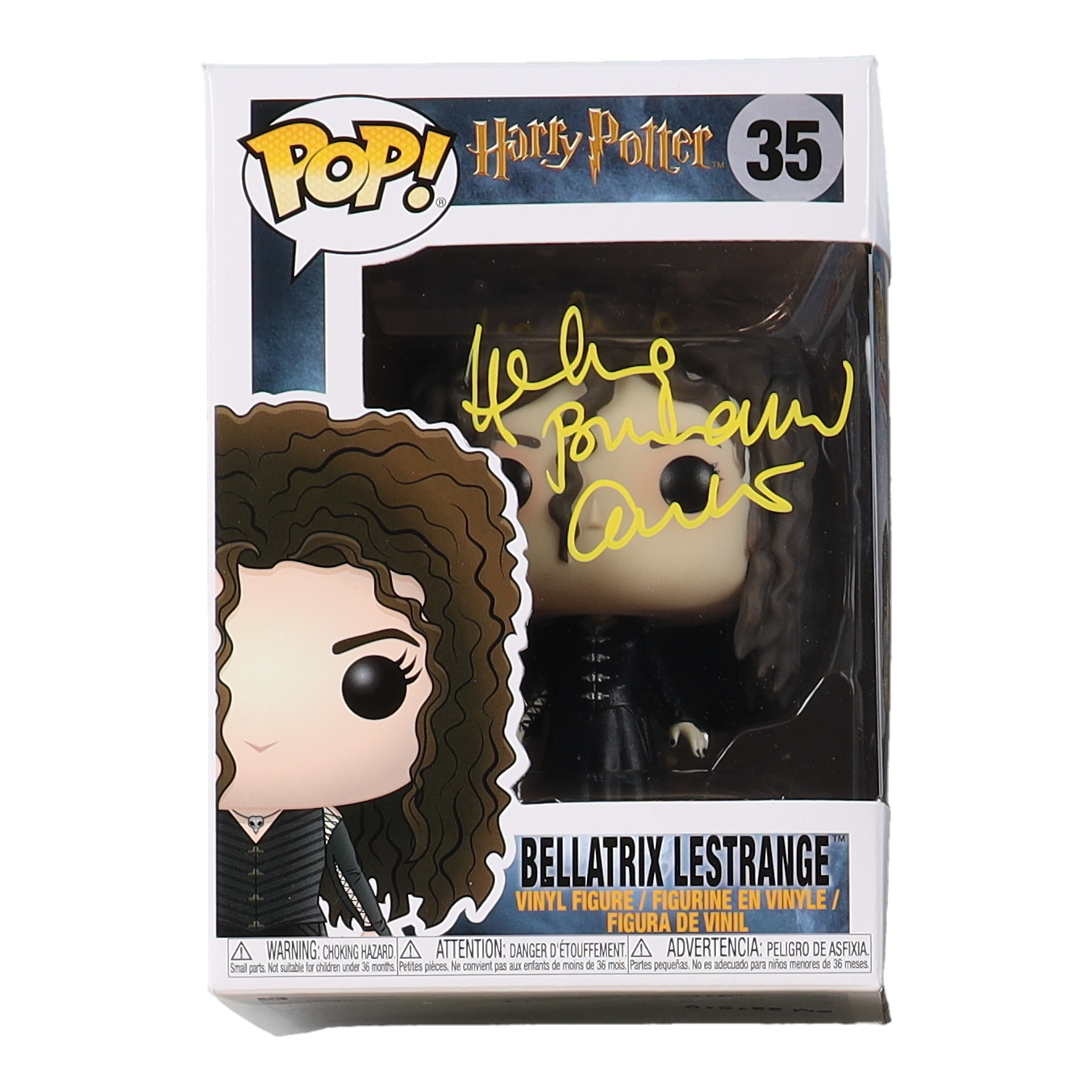 Helena Bonham Carter Signed "Harry Potter" #35 Bellatrix Lestrange Funko Pop! Vinyl Figure (OC Celebrity Marketing) at PristineAuction.com Helena Bonham Carter Signed "Harry Potter" #35 Bellatrix Lestrange Funko Pop! Vinyl Figure (OC Celebrity Marketing) at PristineAuction.com