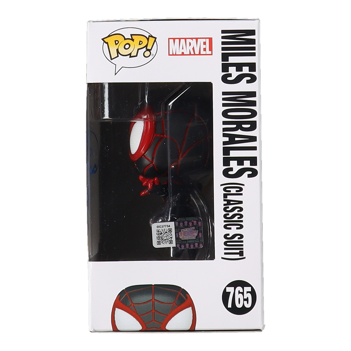 Shameik Moore Signed "Marvel" #765 Miles Morales (Classic Suit) Funko Pop! Vinyl Figure (OC Celebrity Marketing) at PristineAuction.com Shameik Moore Signed "Marvel" #765 Miles Morales (Classic Suit) Funko Pop! Vinyl Figure (OC Celebrity Marketing) at PristineAuction.com
