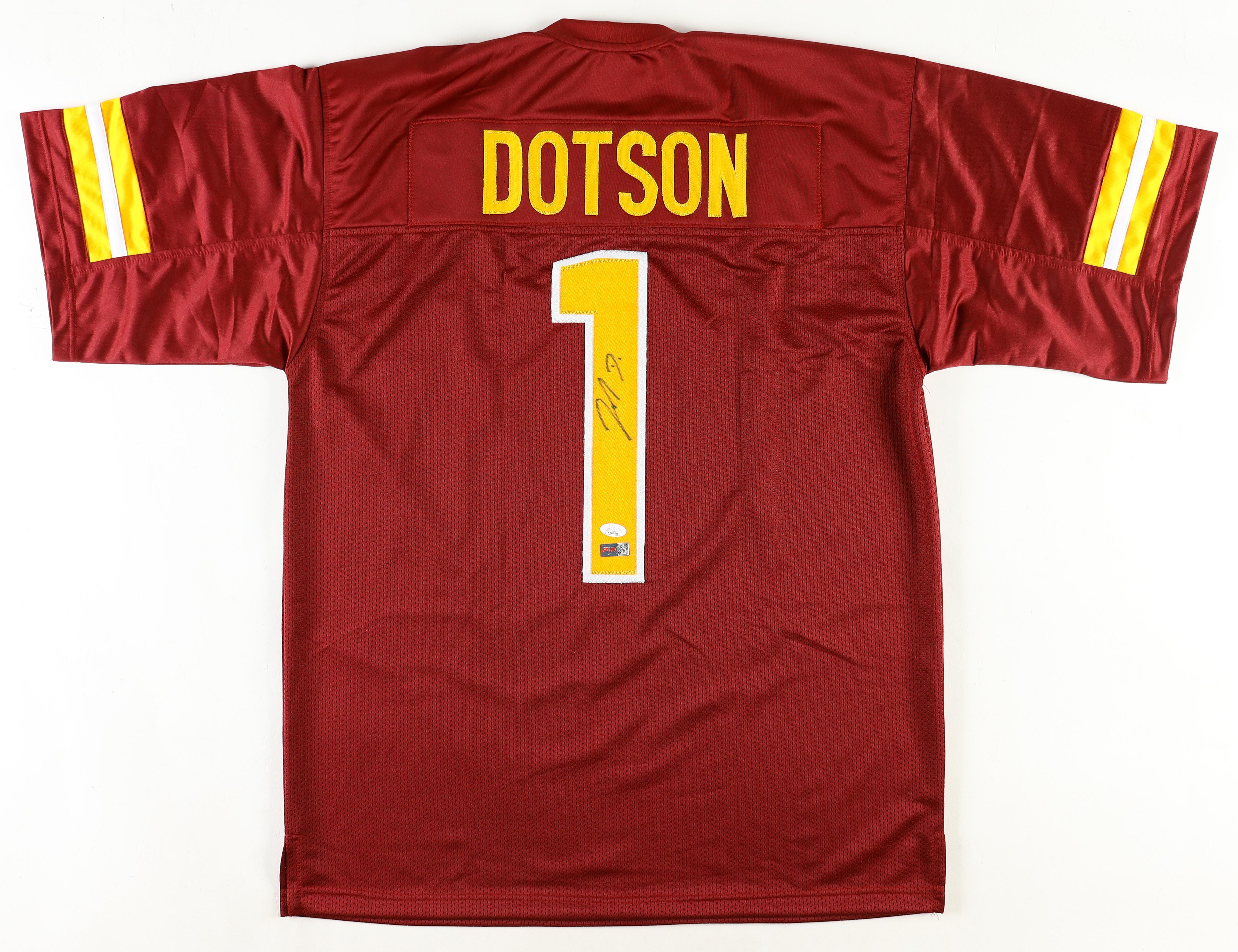 Jahan Dotson Signed Jersey (JSA) at PristineAuction.com Jahan Dotson Signed Jersey (JSA) at PristineAuction.com