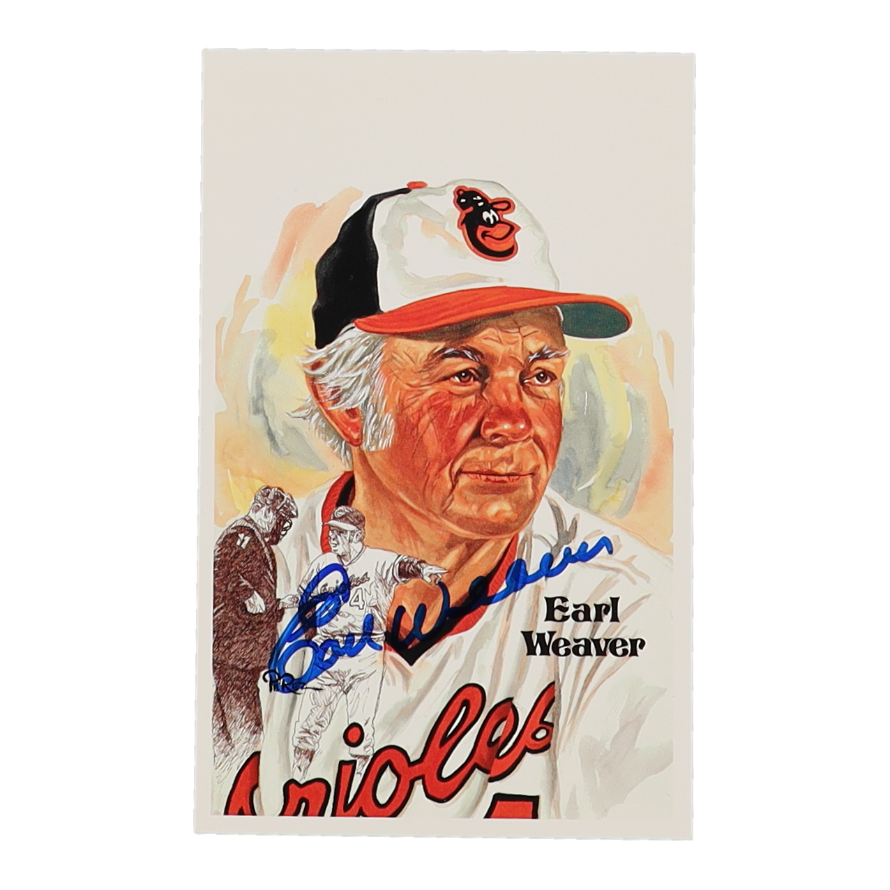 Earl Weaver Signed Orioles LE Perez Steele Galleries Hall of Fame Postcard (Beckett) at PristineAuction.com Earl Weaver Signed Orioles LE Perez Steele Galleries Hall of Fame Postcard (Beckett) at PristineAuction.com