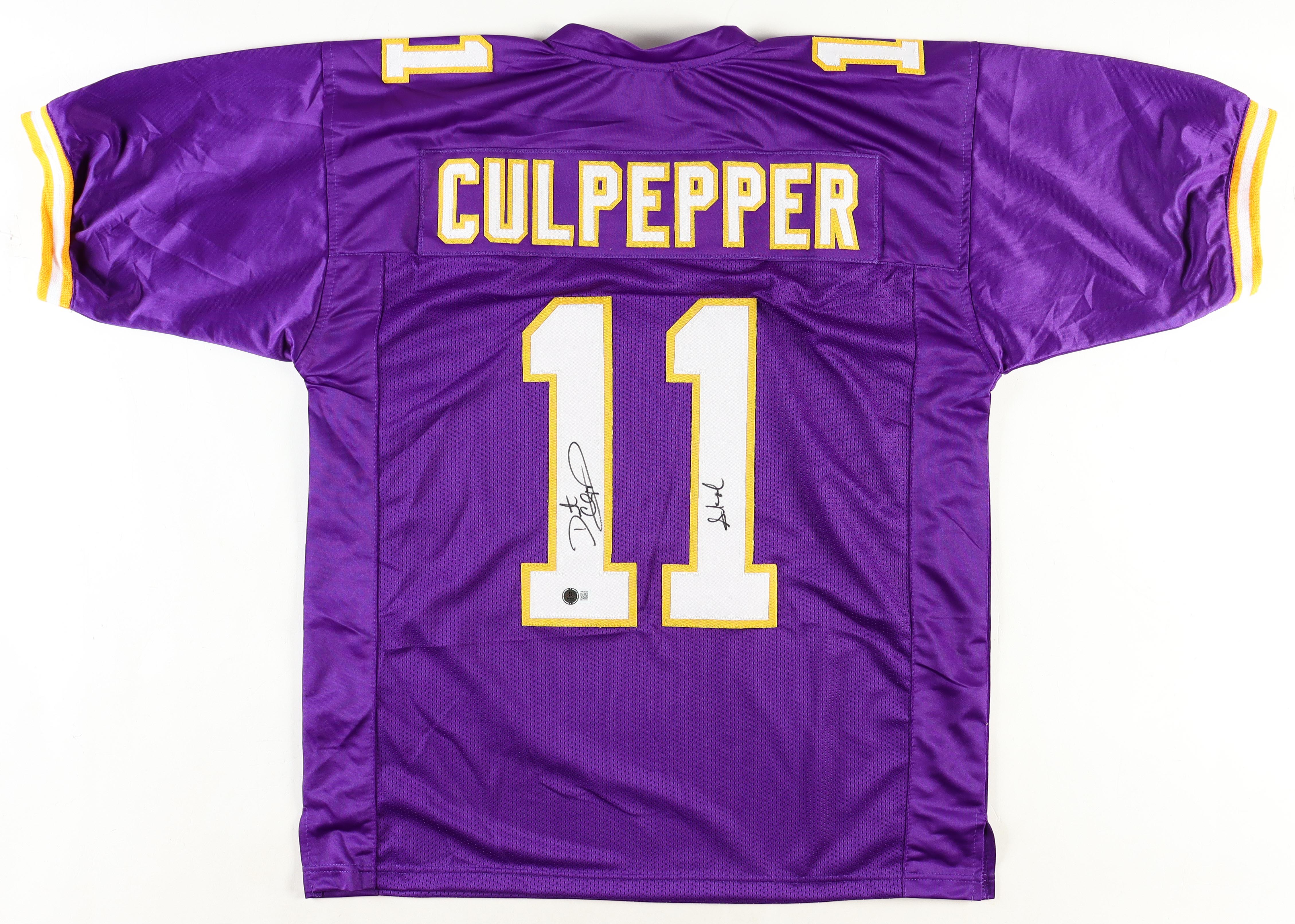 Daunte Culpepper Signed Jersey Inscribed "Skol" (Beckett) at PristineAuction.com Daunte Culpepper Signed Jersey Inscribed "Skol" (Beckett) at PristineAuction.com