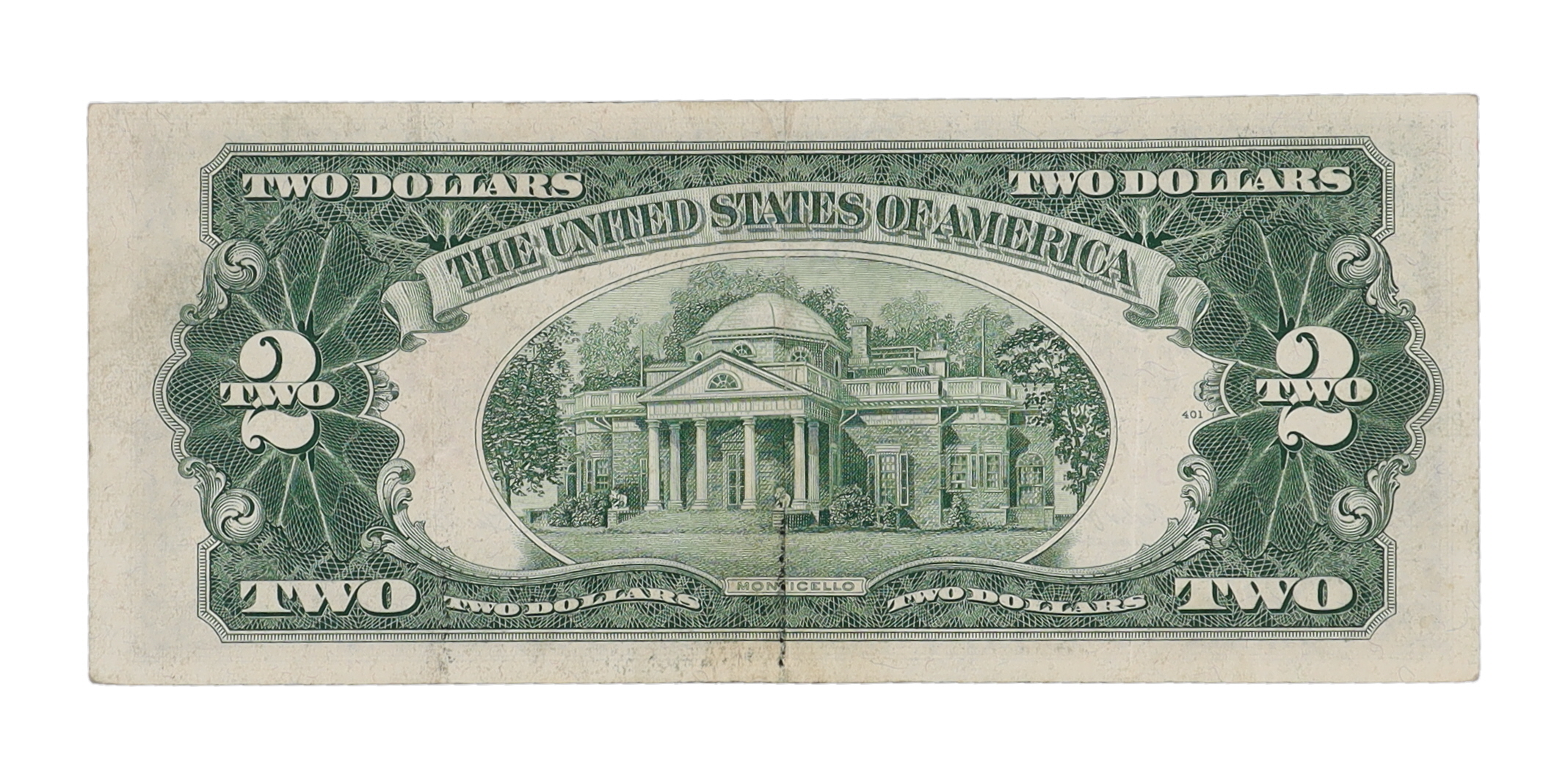 1953 U.S. $2 Legal Tender Note - Red Seal (AA Block) | Pristine Auction