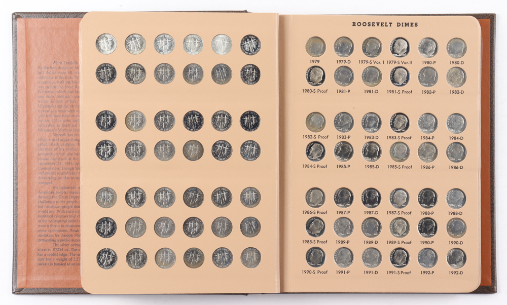 1946-2018 Complete Roosevelt Dimes Coin Collection Of (232) Dime Coins With Display Folder at PristineAuction.com 1946-2018 Complete Roosevelt Dimes Coin Collection Of (232) Dime Coins With Display Folder at PristineAuction.com