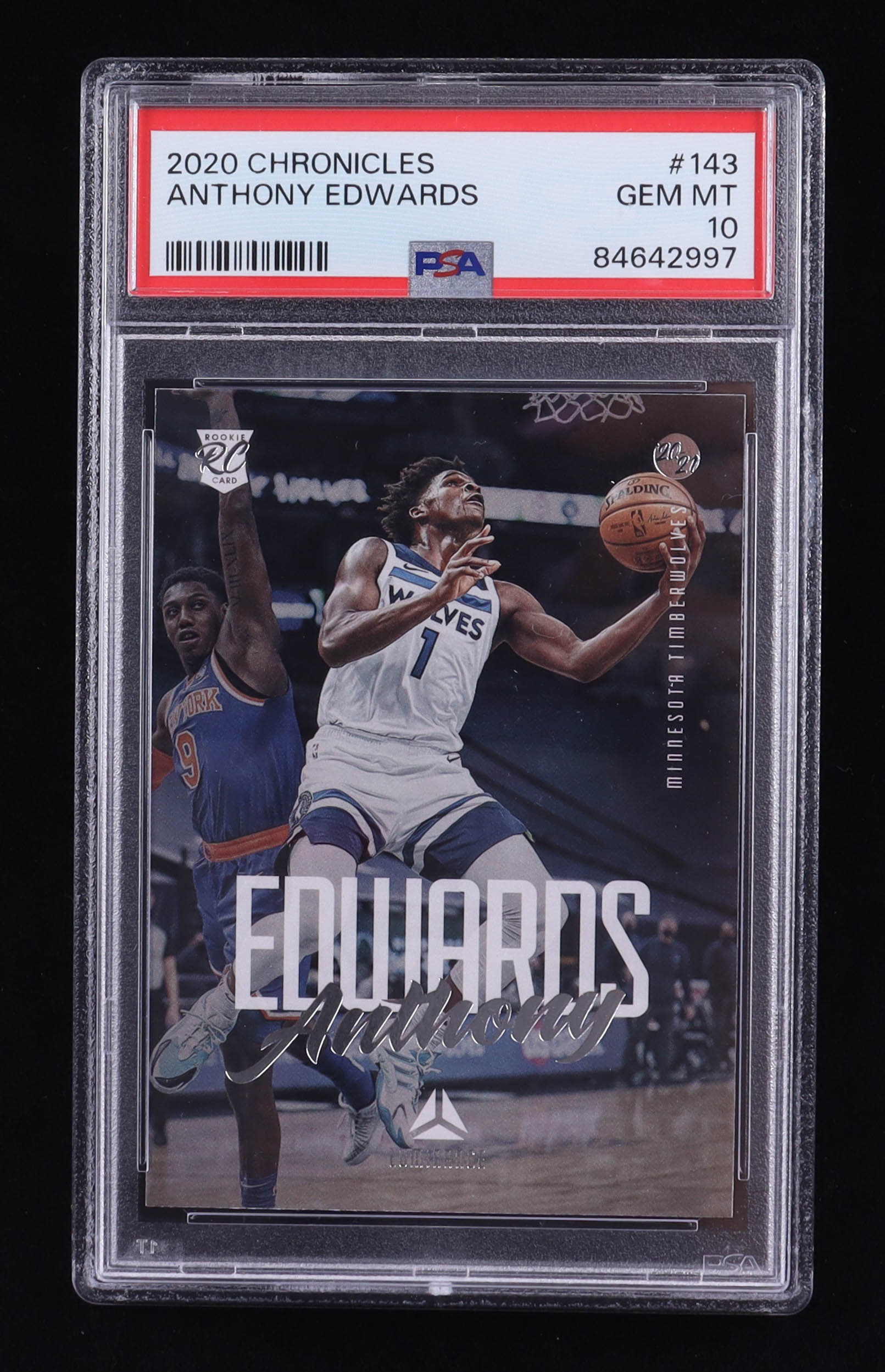 Anthony Edwards 2020-21 Panini Chronicles #143 Luminance RC (PSA 