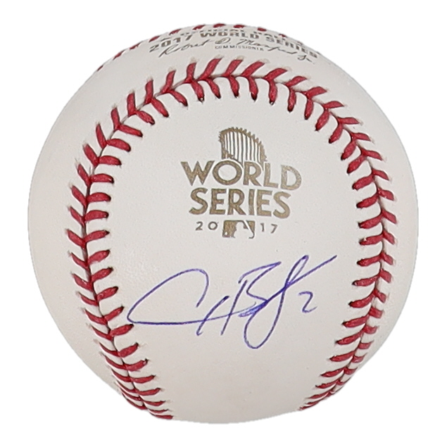 Alex Bregman Signed 2017 World Series Logo Baseball (Beckett) at PristineAuction.com Alex Bregman Signed 2017 World Series Logo Baseball (Beckett) at PristineAuction.com