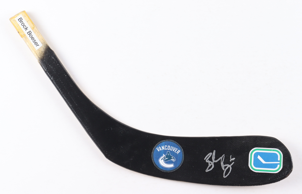 Brock Boeser Signed Hespeller Hockey Stick Blade (JSA) at PristineAuction.com Brock Boeser Signed Hespeller Hockey Stick Blade (JSA) at PristineAuction.com