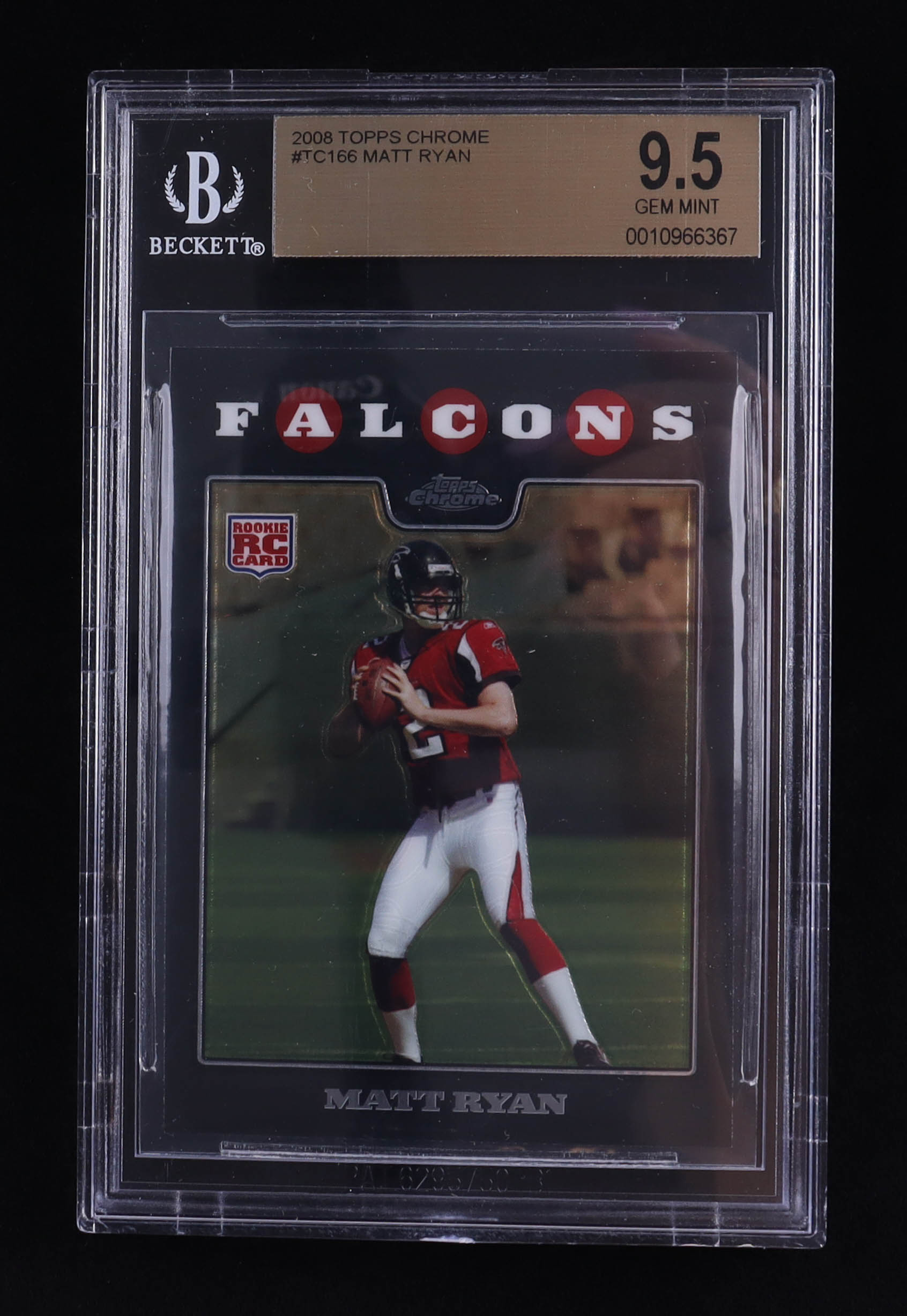 Matt Ryan 2008 Topps Chrome #TC166 RC (BGS 9.5) at PristineAuction.com Matt Ryan 2008 Topps Chrome #TC166 RC (BGS 9.5) at PristineAuction.com