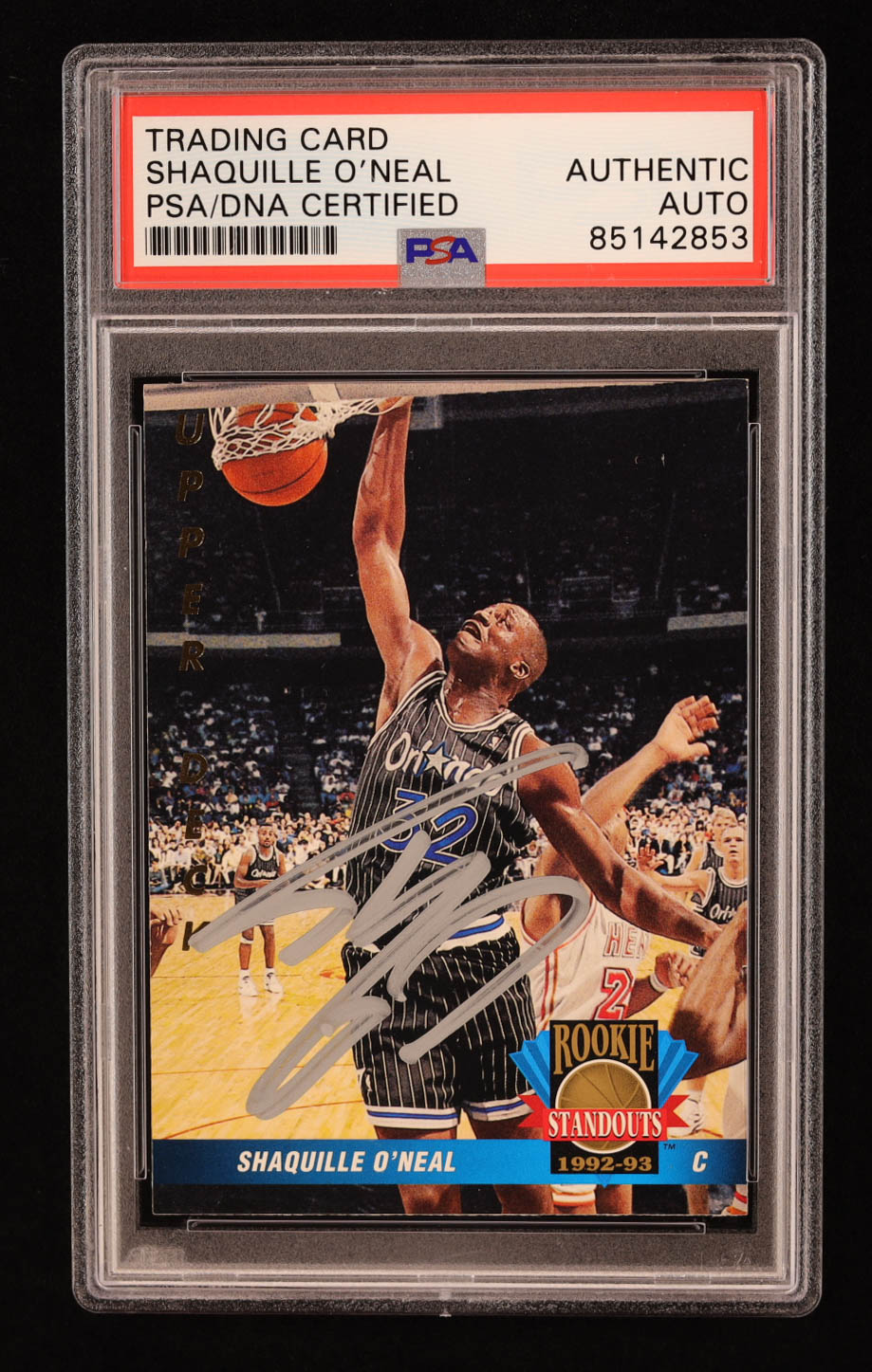 Shaquille O'Neal Signed 1992-93 Upper Deck International Italian #69 RS RC (PSA) at PristineAuction.com Shaquille O'Neal Signed 1992-93 Upper Deck International Italian #69 RS RC (PSA) at PristineAuction.com