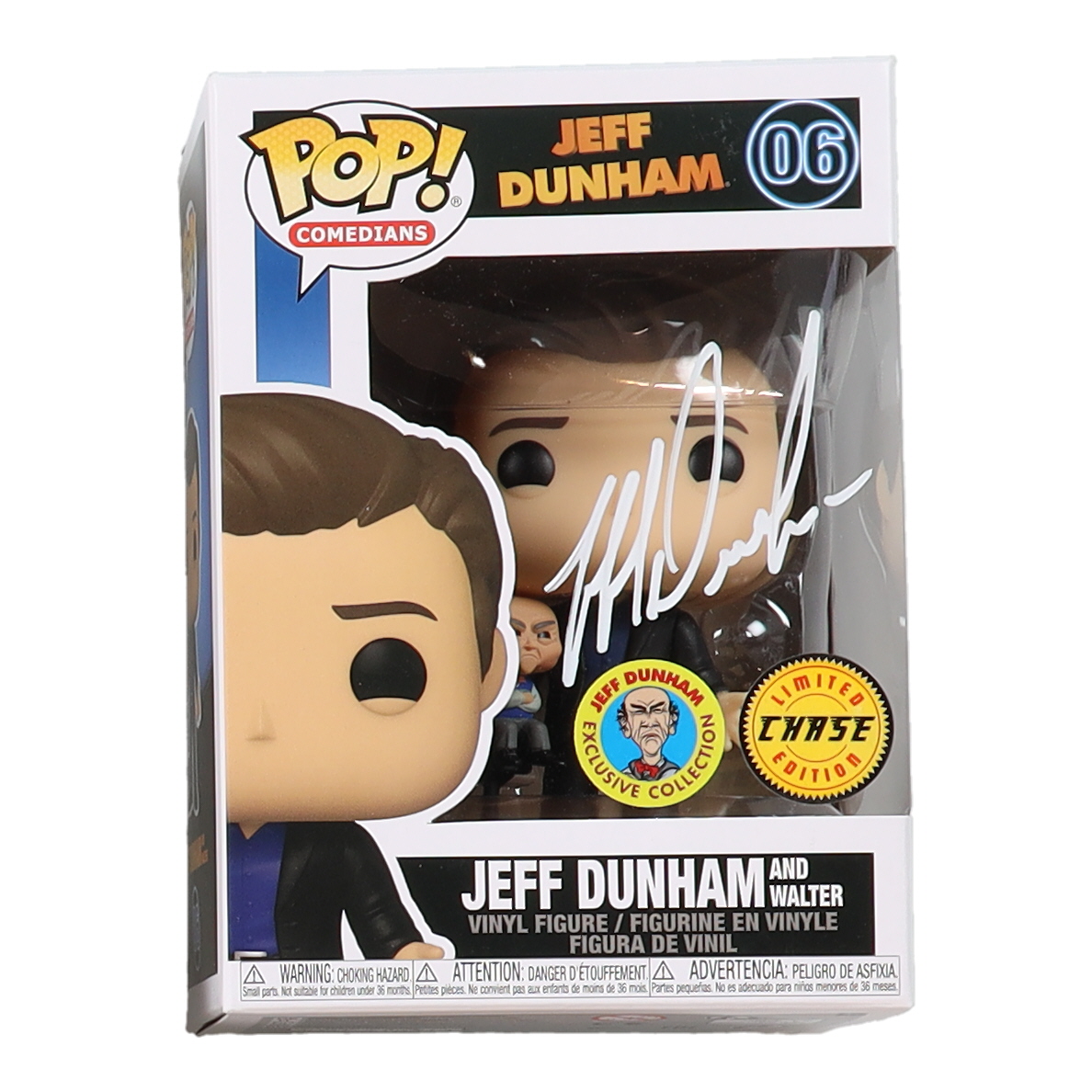 Jeff Dunham Signed Pop! Comedians #06 Jeff Dunham and Walter Funko Pop! Vinyl Figure (JSA) at PristineAuction.com Jeff Dunham Signed Pop! Comedians #06 Jeff Dunham and Walter Funko Pop! Vinyl Figure (JSA) at PristineAuction.com