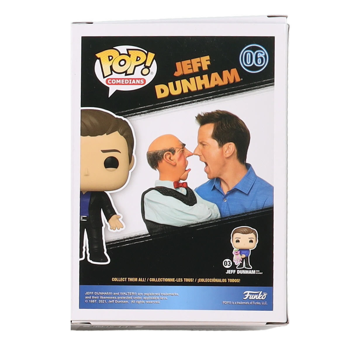 Jeff Dunham Signed Pop! Comedians #06 Jeff Dunham and Walter Funko Pop! Vinyl Figure (JSA) at PristineAuction.com Jeff Dunham Signed Pop! Comedians #06 Jeff Dunham and Walter Funko Pop! Vinyl Figure (JSA) at PristineAuction.com