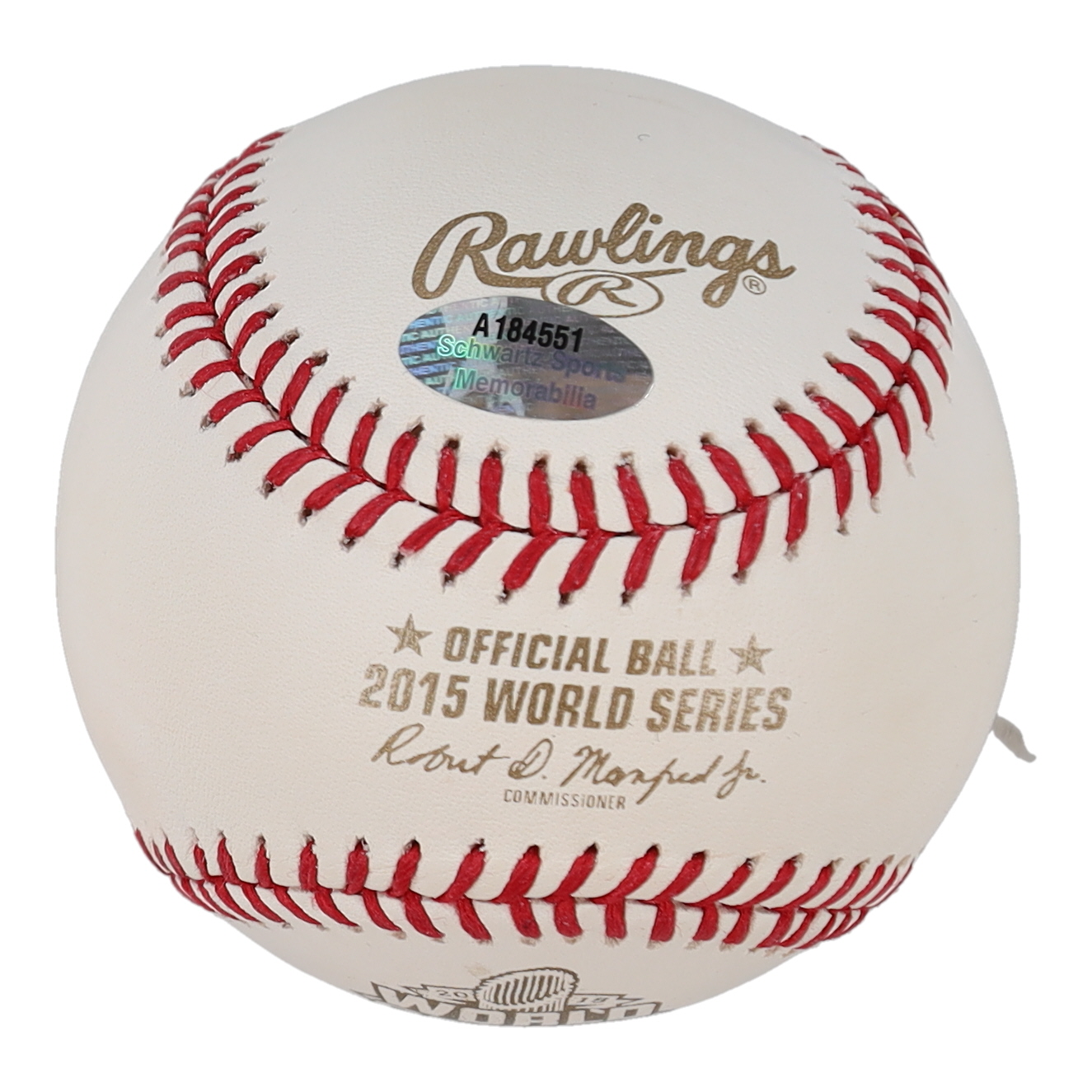 Alcides Escobar Signed 2015 World Series Baseball (Schwartz) at PristineAuction.com Alcides Escobar Signed 2015 World Series Baseball (Schwartz) at PristineAuction.com