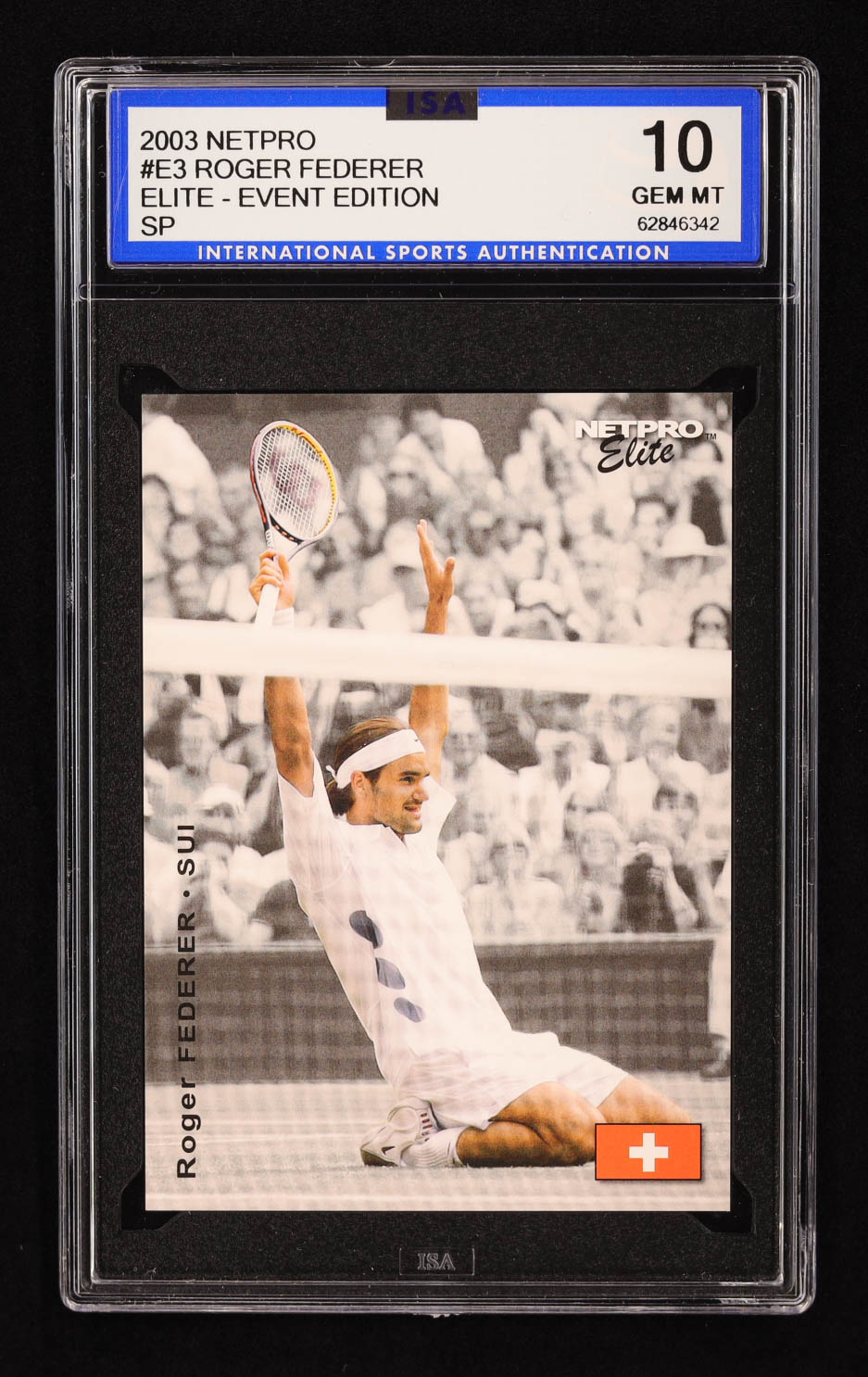Roger Federer 2003 NetPro Elite Event #E3 (ISA 10) at PristineAuction.com Roger Federer 2003 NetPro Elite Event #E3 (ISA 10) at PristineAuction.com