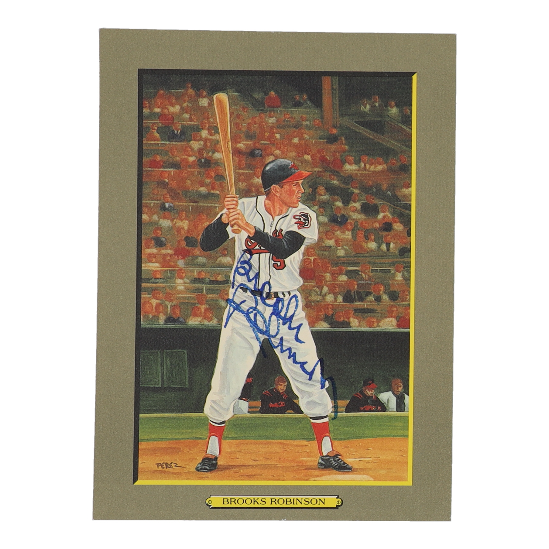 Brooks Robinson Signed LE 1988 Perez-Steele Great Moments #39 (Beckett) at PristineAuction.com Brooks Robinson Signed LE 1988 Perez-Steele Great Moments #39 (Beckett) at PristineAuction.com