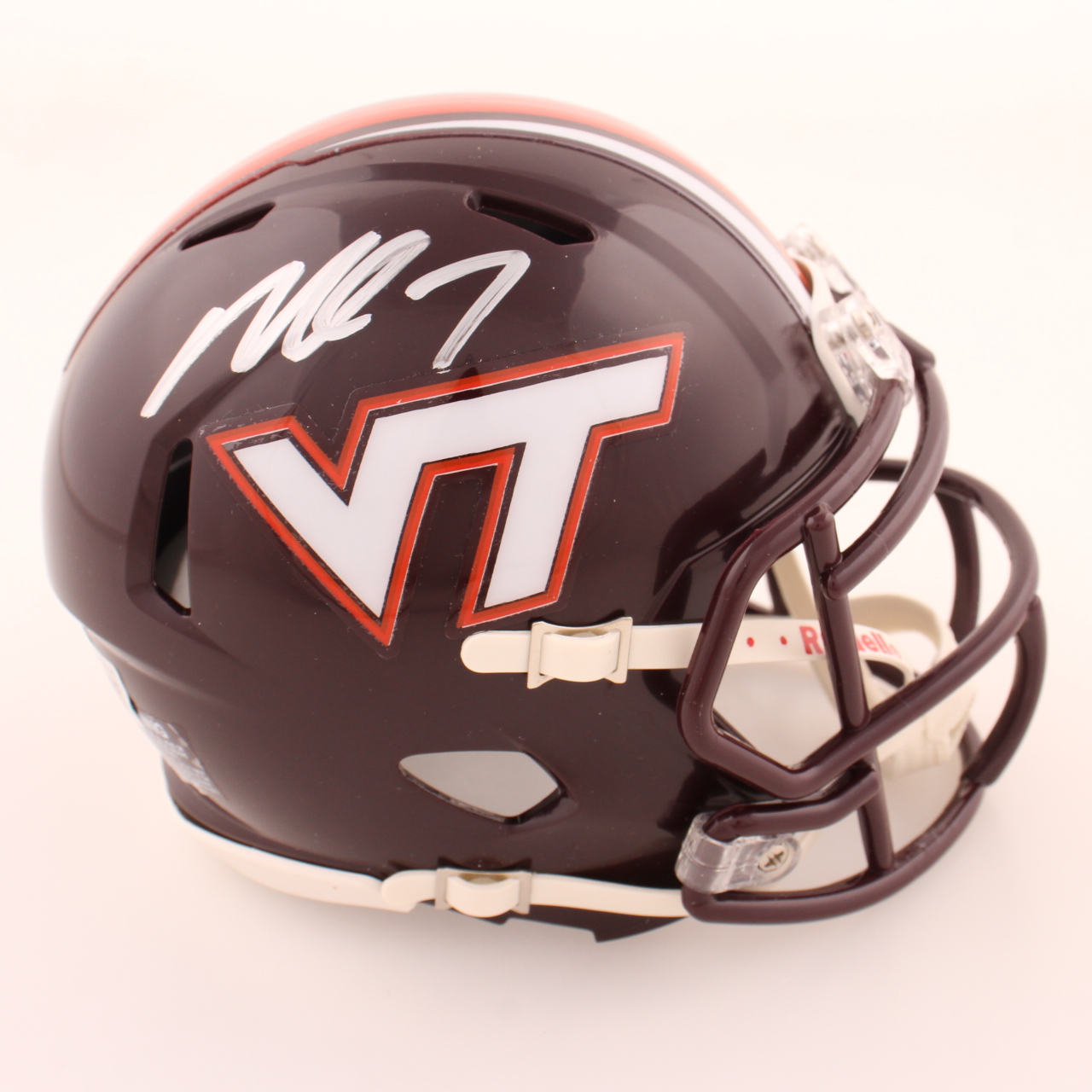 Michael Vick Signed Virginia Tech Hokies Speed Mini Helmet (Beckett) at PristineAuction.com Michael Vick Signed Virginia Tech Hokies Speed Mini Helmet (Beckett) at PristineAuction.com