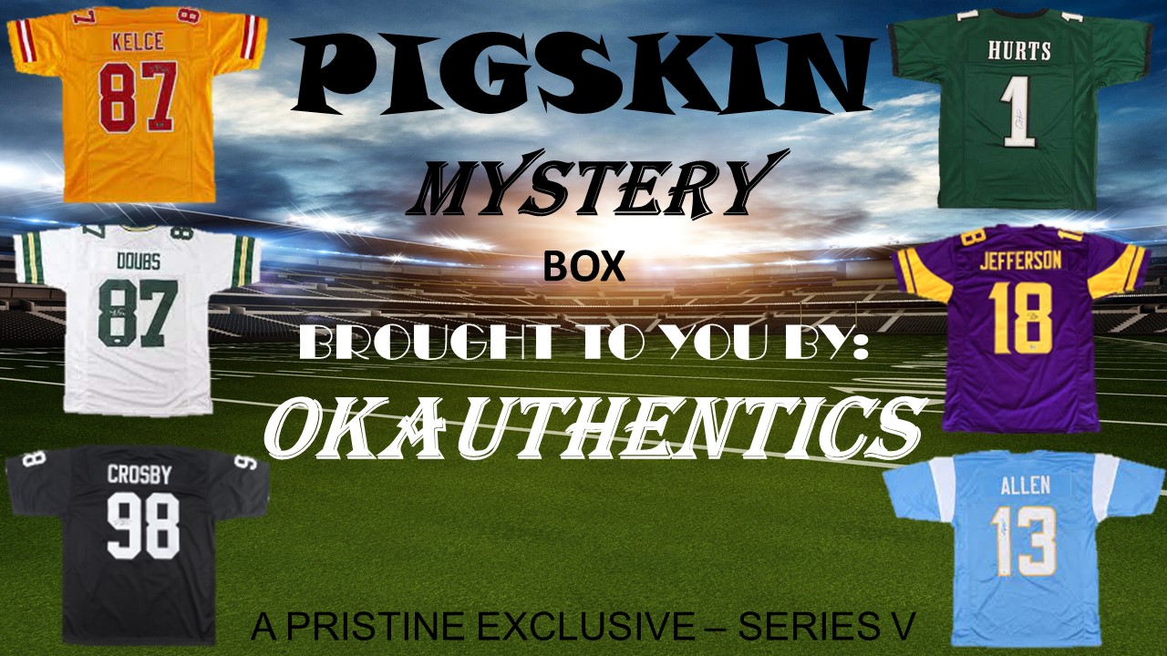 OKAUTHENTICS Pigskin Mystery Box Series V at PristineAuction.com OKAUTHENTICS Pigskin Mystery Box Series V at PristineAuction.com