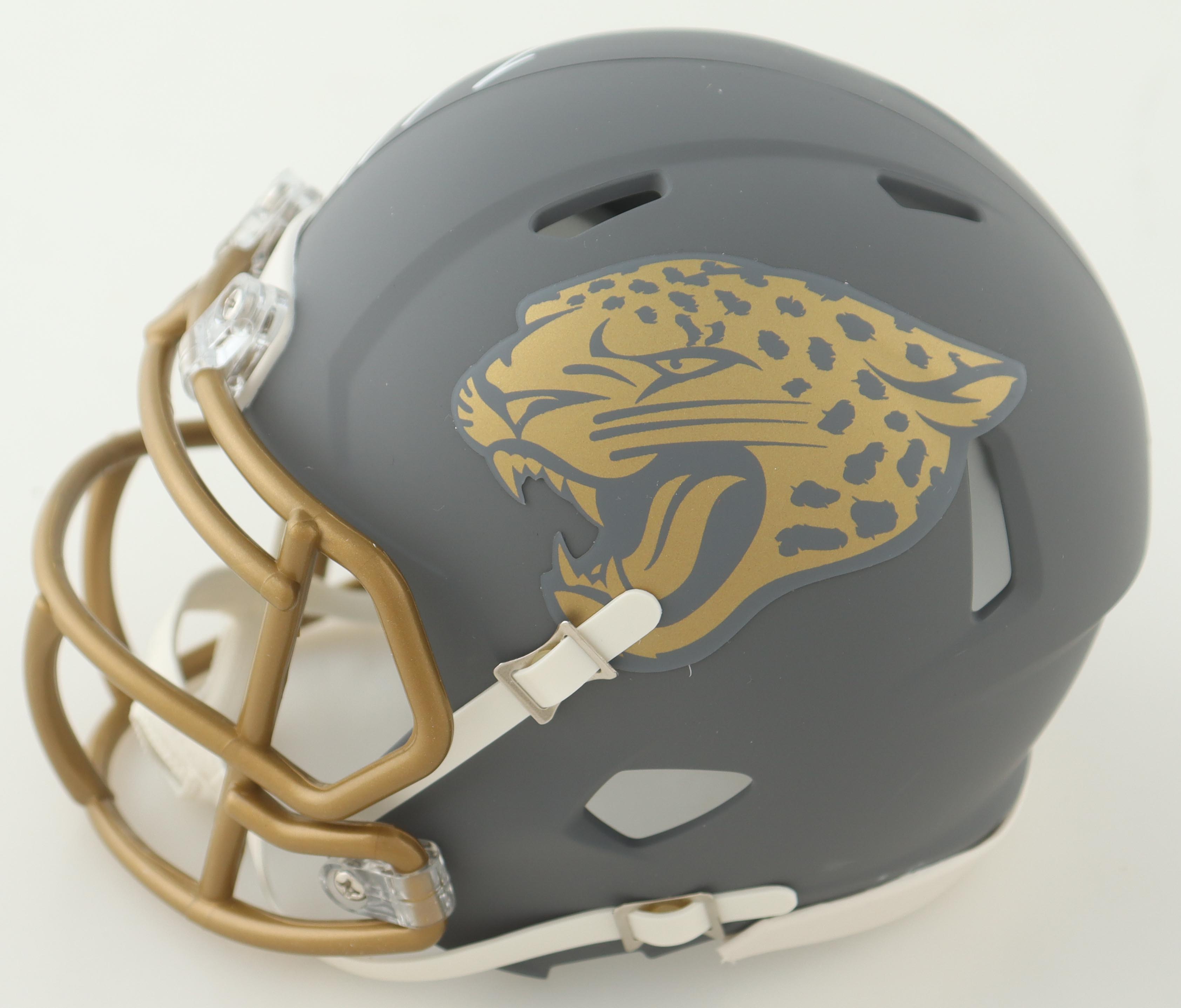 Josh Allen Signed Jaguars Slate Alternate Speed Mini Helmet (JSA) at PristineAuction.com Josh Allen Signed Jaguars Slate Alternate Speed Mini Helmet (JSA) at PristineAuction.com
