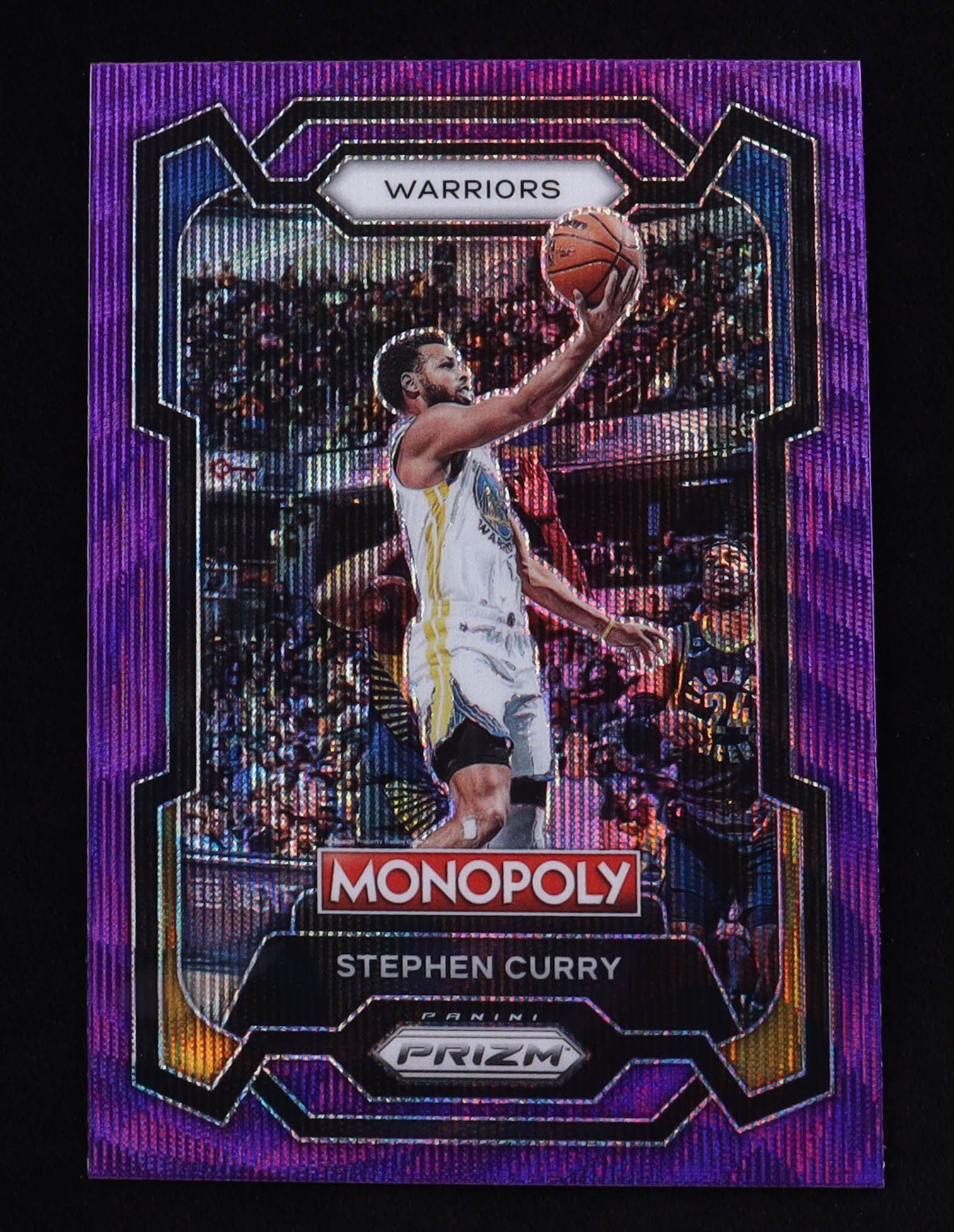 Stephen Curry 2023-24 Panini Prizm Monopoly Purple #28 at PristineAuction.com Stephen Curry 2023-24 Panini Prizm Monopoly Purple #28 at PristineAuction.com