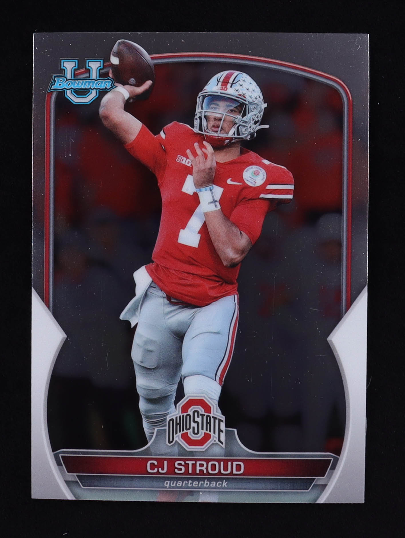 CJ Stroud 2022 Bowman Chrome University #100 RC at PristineAuction.com CJ Stroud 2022 Bowman Chrome University #100 RC at PristineAuction.com