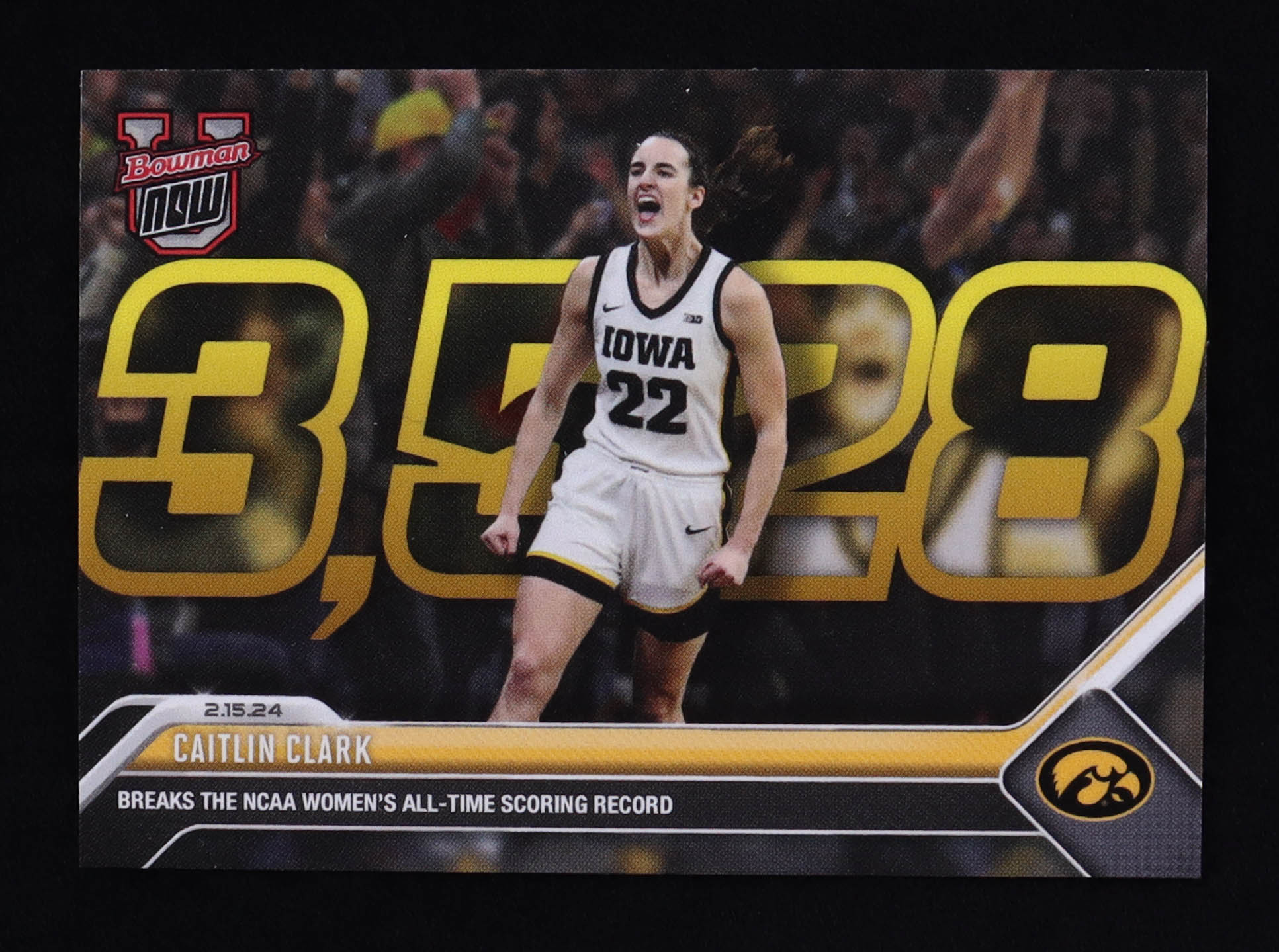 Caitlin Clark 2023-24 Bowman University Now #49 RC at PristineAuction.com Caitlin Clark 2023-24 Bowman University Now #49 RC at PristineAuction.com
