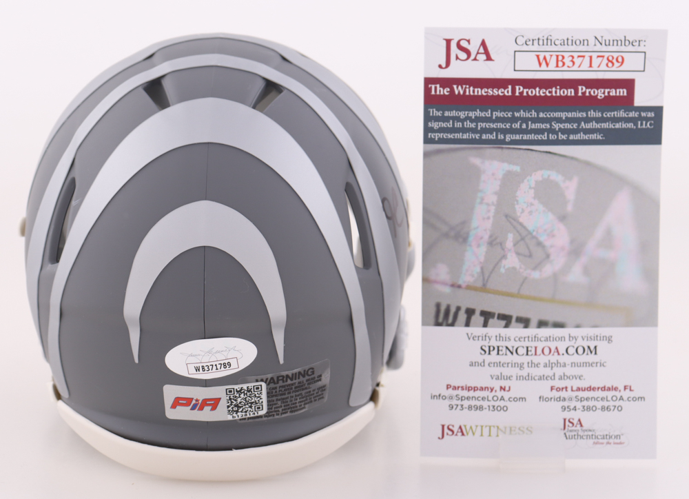 Ja'Marr Chase Signed Bengals Slate Alternate Speed Mini Helmet (JSA) at PristineAuction.com Ja'Marr Chase Signed Bengals Slate Alternate Speed Mini Helmet (JSA) at PristineAuction.com