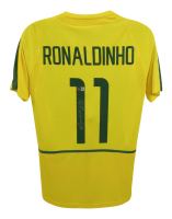 Ronalidnho Signed Team Brazil Jersey (Beckett) at PristineAuction.com