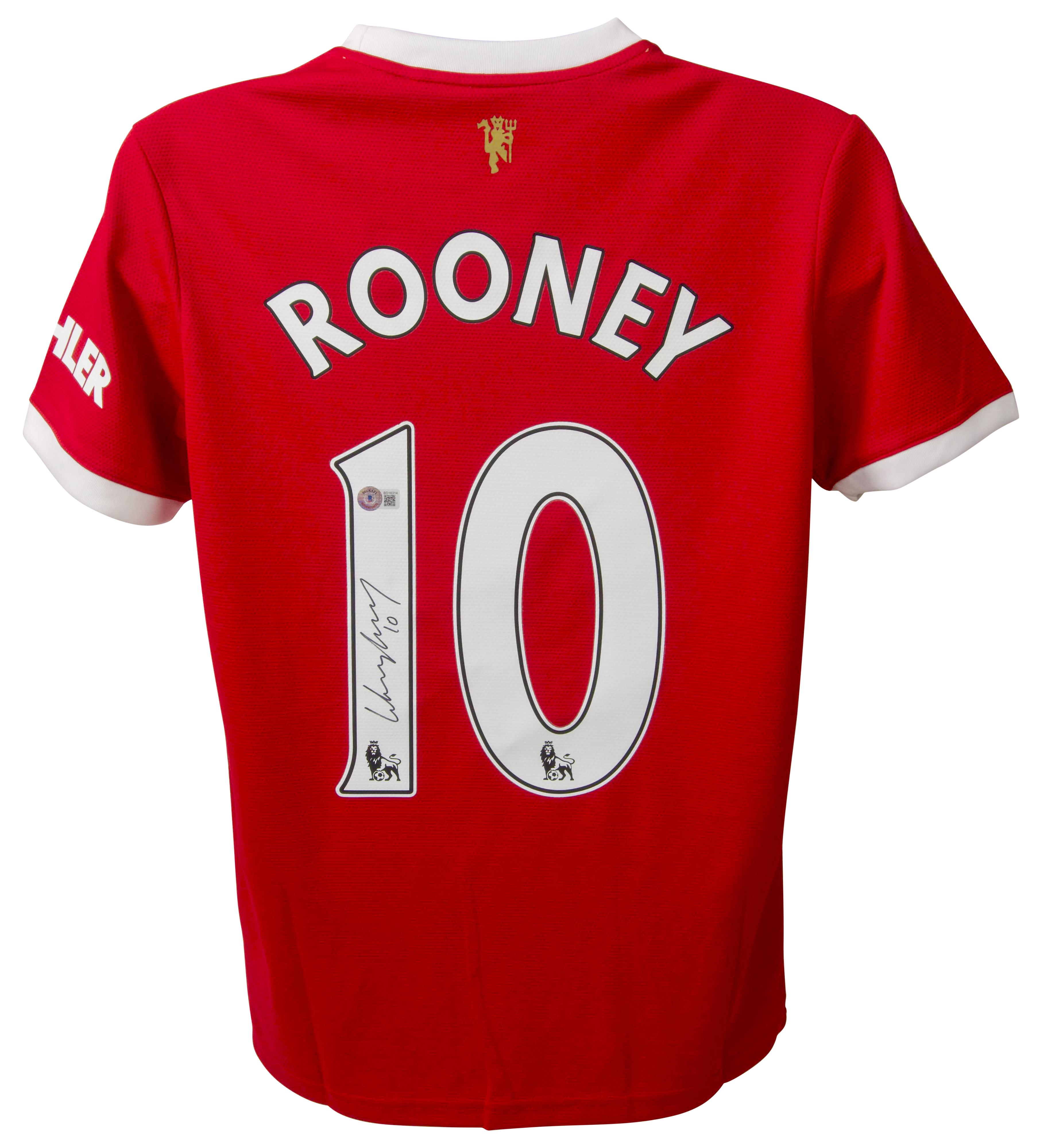 Wayne Rooney Signed Manchester United Jersey (Beckett) at PristineAuction.com Wayne Rooney Signed Manchester United Jersey (Beckett) at PristineAuction.com