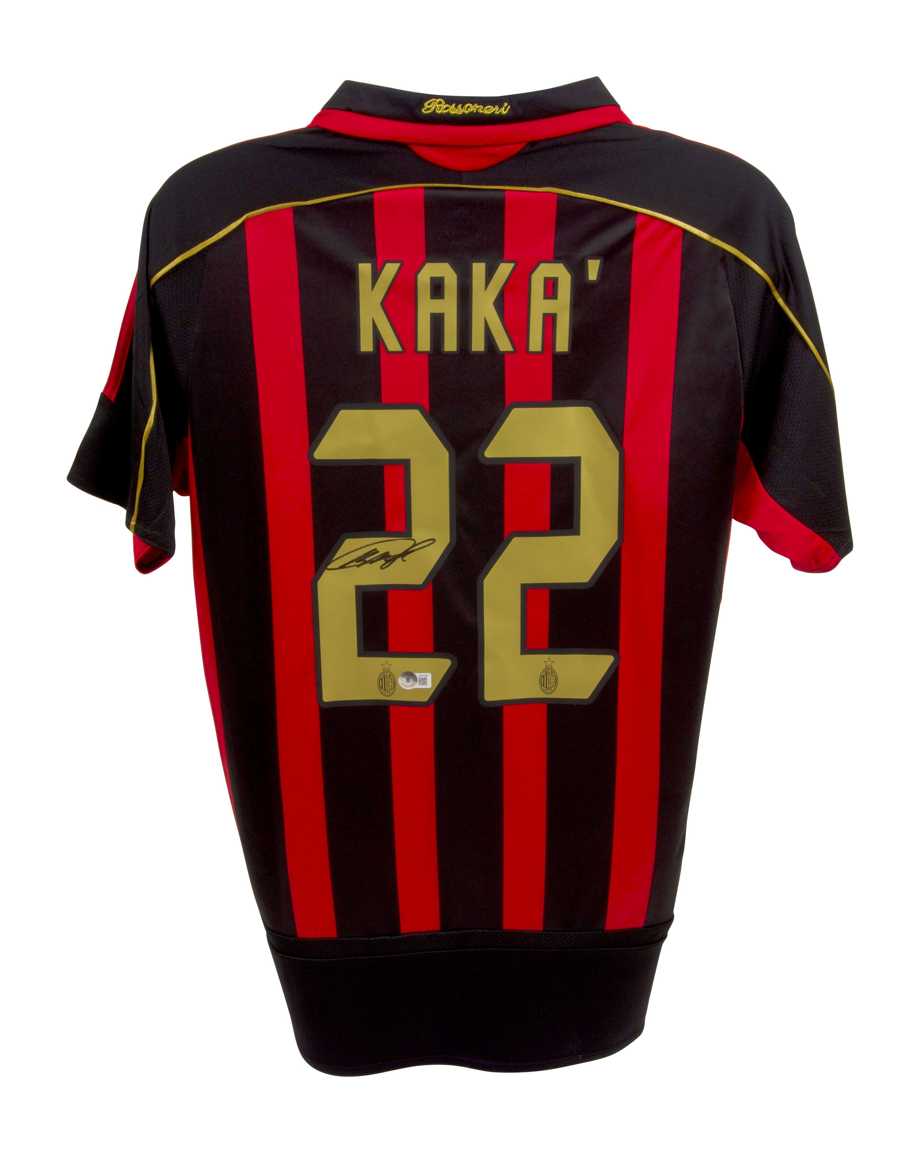Kaka Signed AC Milan Jersey (Beckett) at PristineAuction.com Kaka Signed AC Milan Jersey (Beckett) at PristineAuction.com
