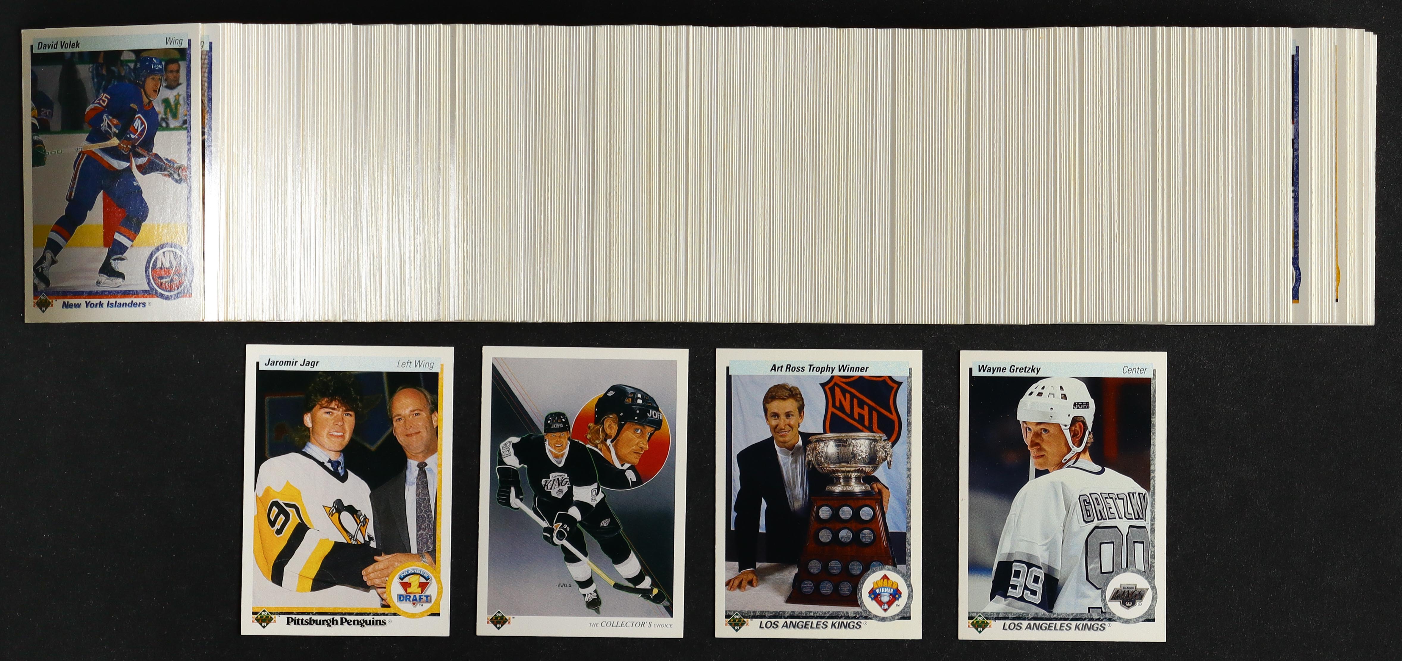 1990-91 Upper Deck Hockey Complete Low Series Set of (400) Cards With Wayne Gretzky #205, Jaromir Jagr #356 RC, Wayne Gretzky #307, Wayne Gretzky #54 at PristineAuction.com 1990-91 Upper Deck Hockey Complete Low Series Set of (400) Cards With Wayne Gretzky #205, Jaromir Jagr #356 RC, Wayne Gretzky #307, Wayne Gretzky #54 at PristineAuction.com