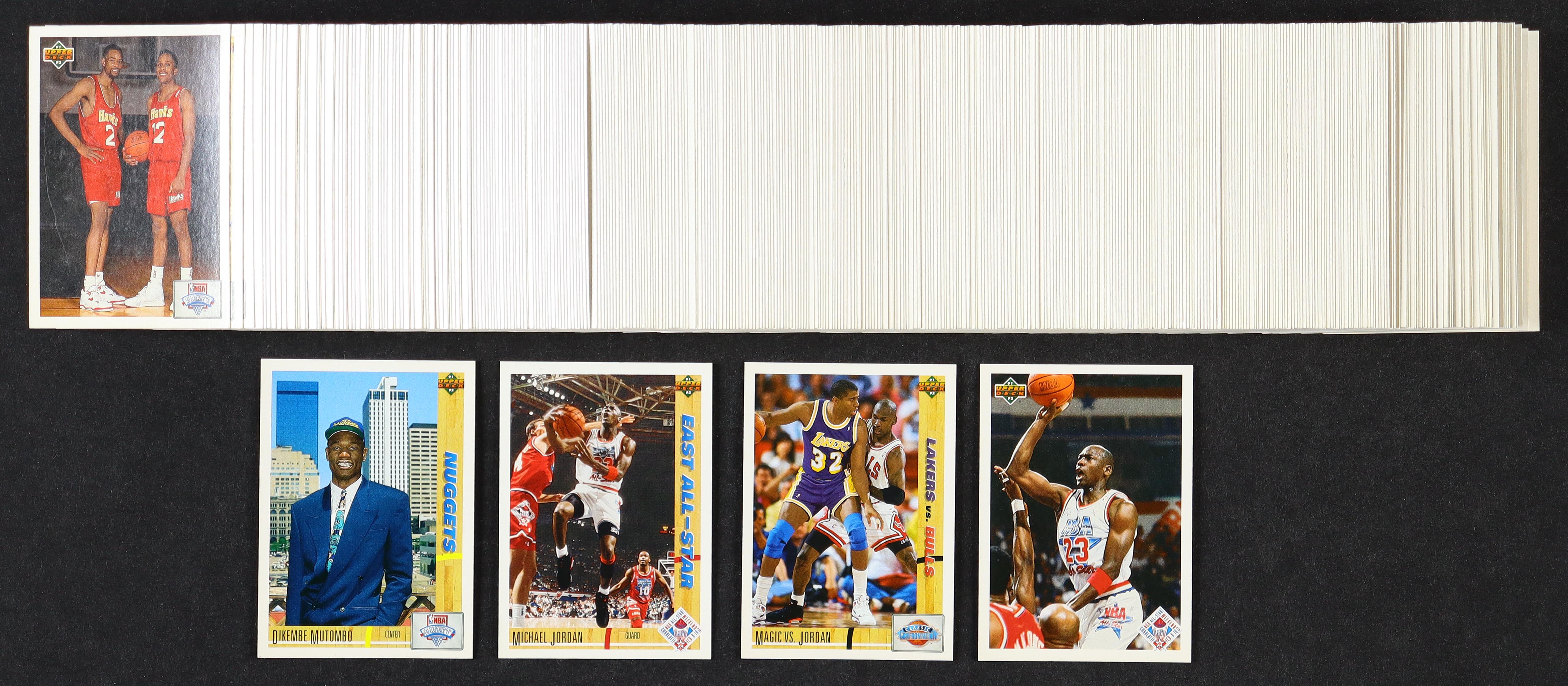 1991-92 Upper Deck Basketball Complete Series 1 Set of (400) Cards with Michael Jordan #69, Dikembe Mutombo #3, Johnson vs Jordan #34, All-Star Checklist #48 at PristineAuction.com 1991-92 Upper Deck Basketball Complete Series 1 Set of (400) Cards with Michael Jordan #69, Dikembe Mutombo #3, Johnson vs Jordan #34, All-Star Checklist #48 at PristineAuction.com