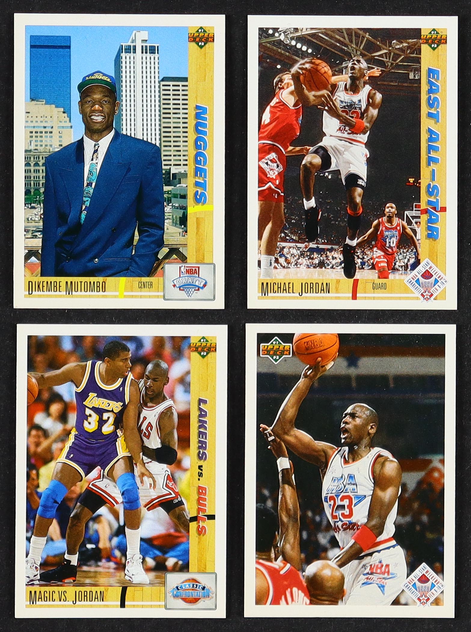 1991-92 Upper Deck Basketball Complete Series 1 Set of (400) Cards with Michael Jordan #69, Dikembe Mutombo #3, Johnson vs Jordan #34, All-Star Checklist #48 at PristineAuction.com 1991-92 Upper Deck Basketball Complete Series 1 Set of (400) Cards with Michael Jordan #69, Dikembe Mutombo #3, Johnson vs Jordan #34, All-Star Checklist #48 at PristineAuction.com
