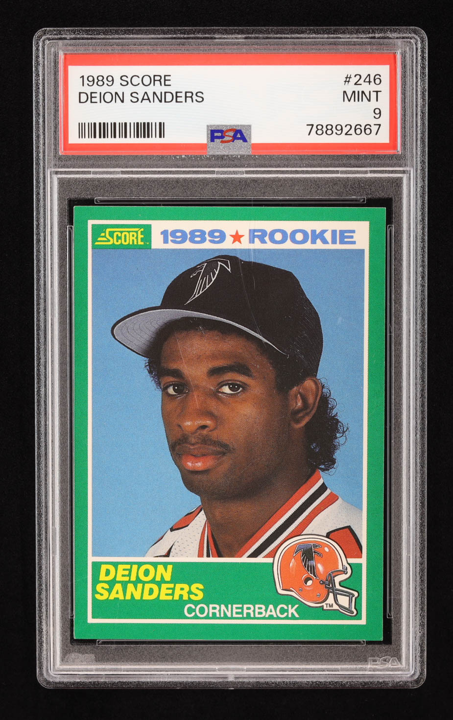 Deion Sanders 1989 Score #246 RC (PSA 9) at PristineAuction.com Deion Sanders 1989 Score #246 RC (PSA 9) at PristineAuction.com