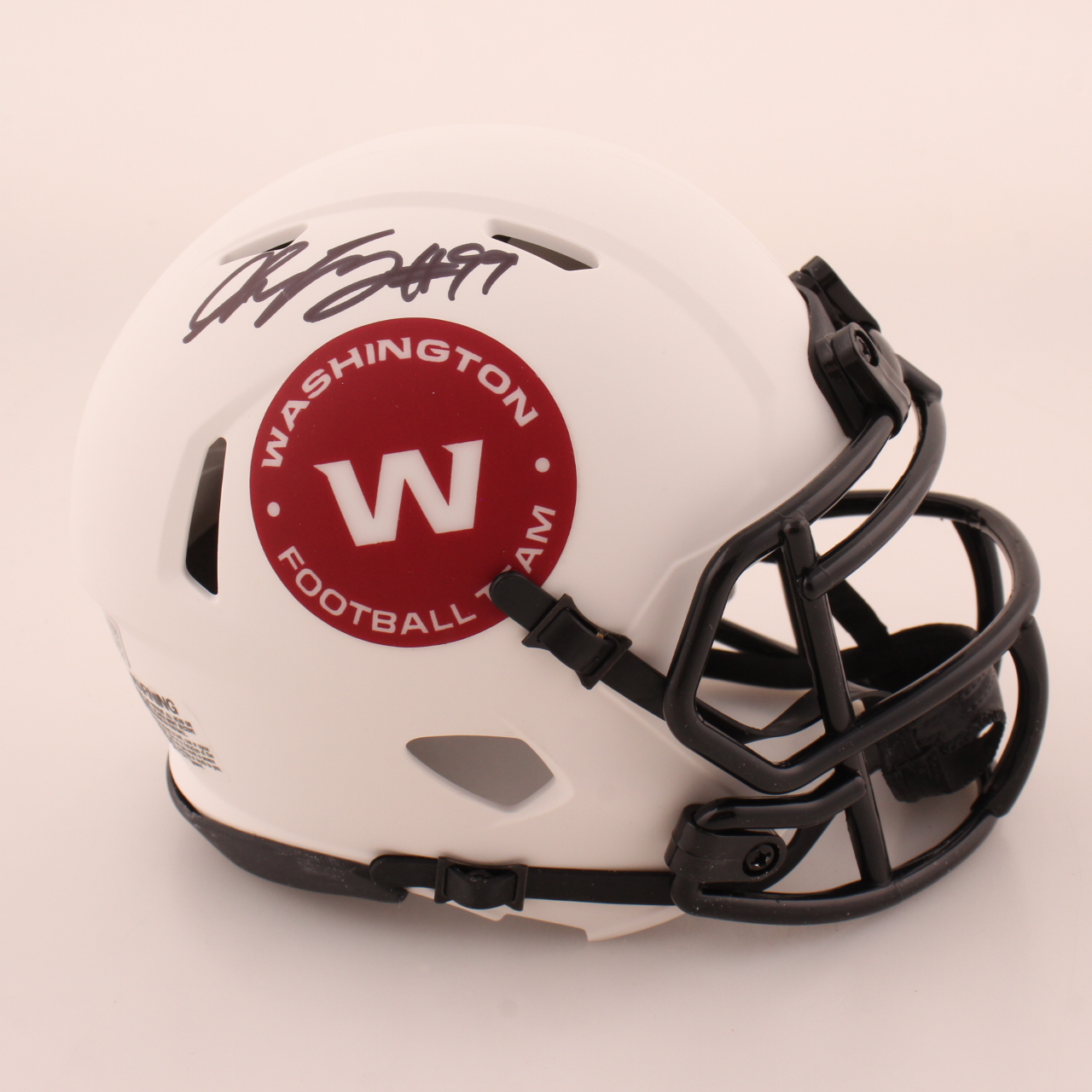 Chase Young Signed Washington Lunar Eclipse Alternate Speed Mini Helmet (Fanatics) at PristineAuction.com Chase Young Signed Washington Lunar Eclipse Alternate Speed Mini Helmet (Fanatics) at PristineAuction.com