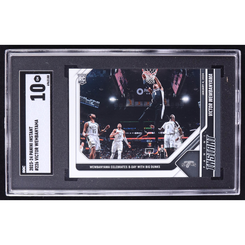 Victor Wembanyama 2023-24 Panini Instant #226 RC (SGC 10) at PristineAuction.com