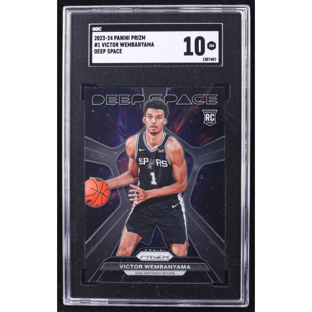 Victor Wembanyama 2023-24 Panini Prizm Deep Space #1 RC (SGC 10) at PristineAuction.com
