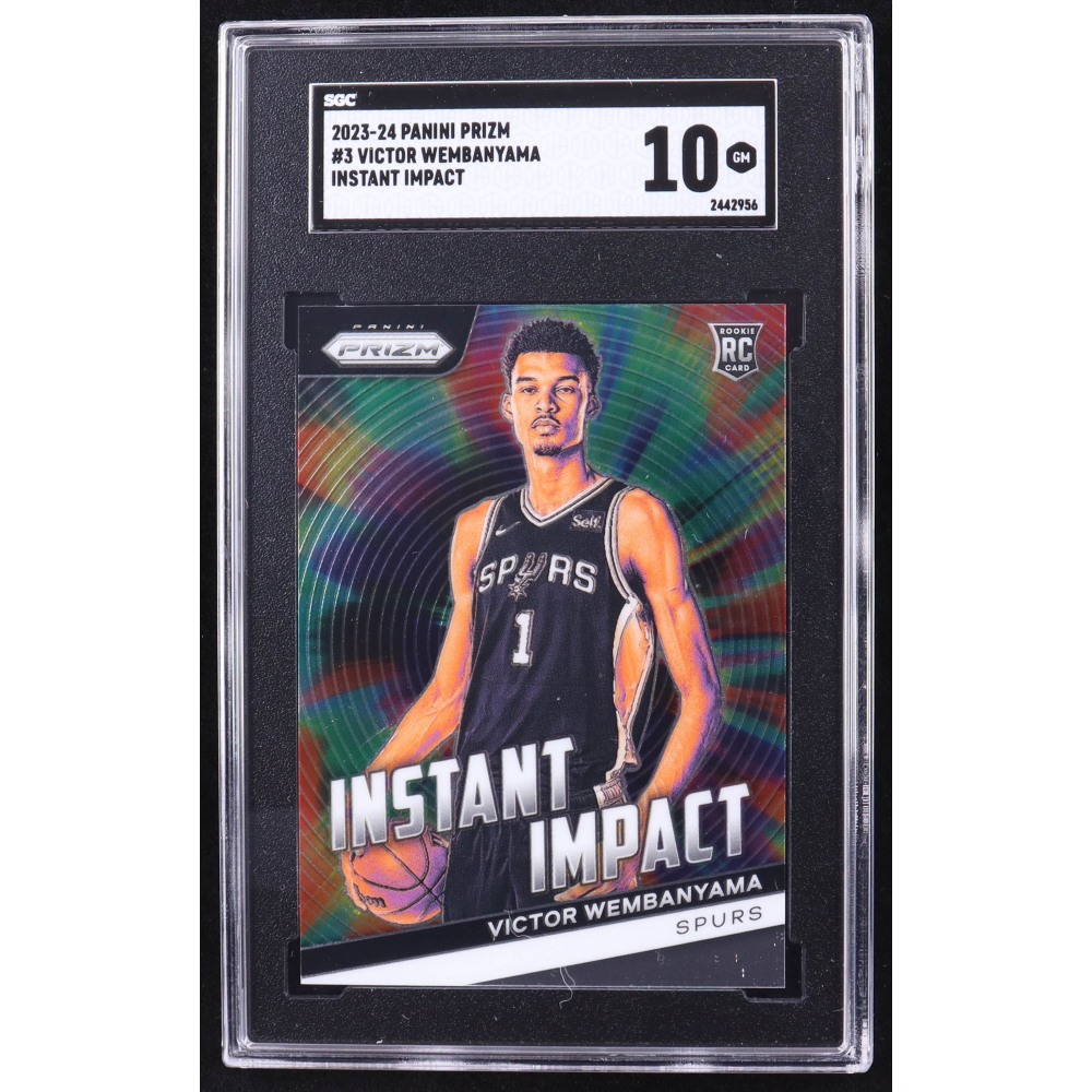 Victor Wembanyama 2023-24 Panini Prizm Instant Impact #3 RC (SGC 10) at PristineAuction.com