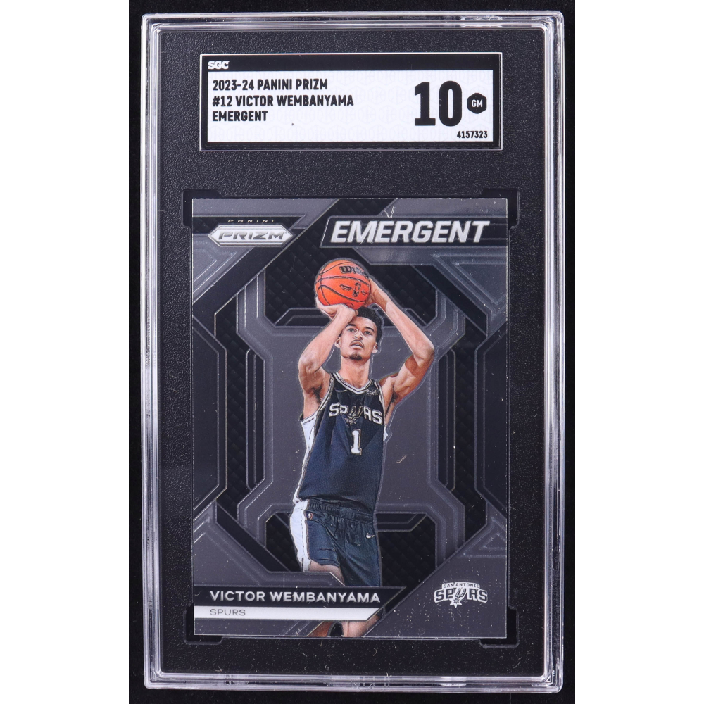 Victor Wembanyama 2023-24 Panini Prizm Emergent #12 RC (SGC 10) at PristineAuction.com
