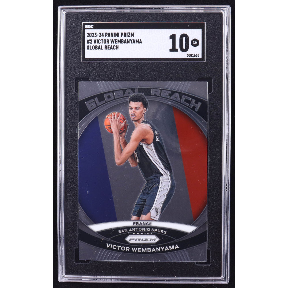 Victor Wembanyama 2023-24 Panini Prizm Global Reach #2 RC (SGC 10) at PristineAuction.com