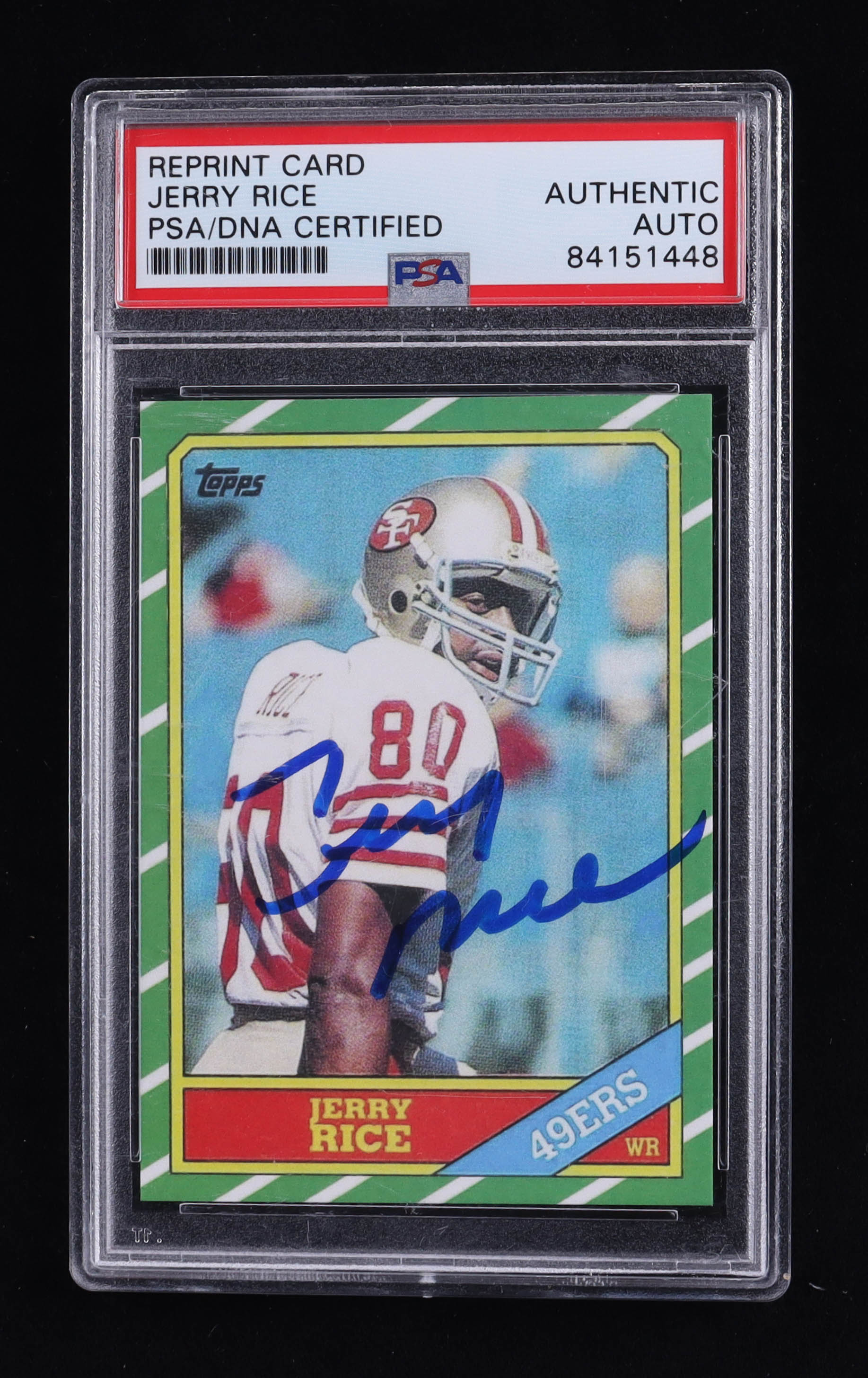 Jerry Rice Signed Trading Card (PSA) at PristineAuction.com Jerry Rice Signed Trading Card (PSA) at PristineAuction.com