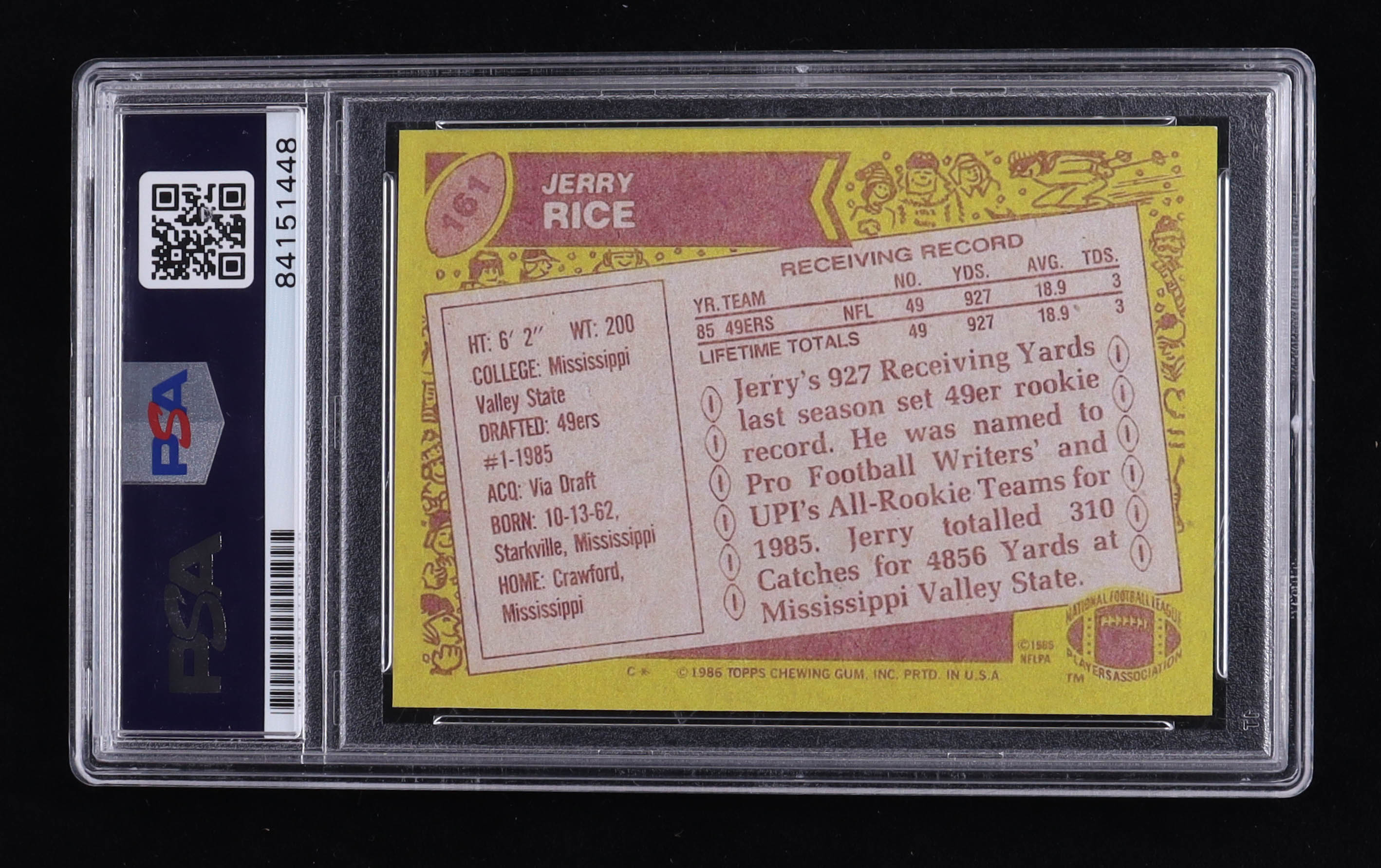 Jerry Rice Signed Trading Card (PSA) at PristineAuction.com Jerry Rice Signed Trading Card (PSA) at PristineAuction.com