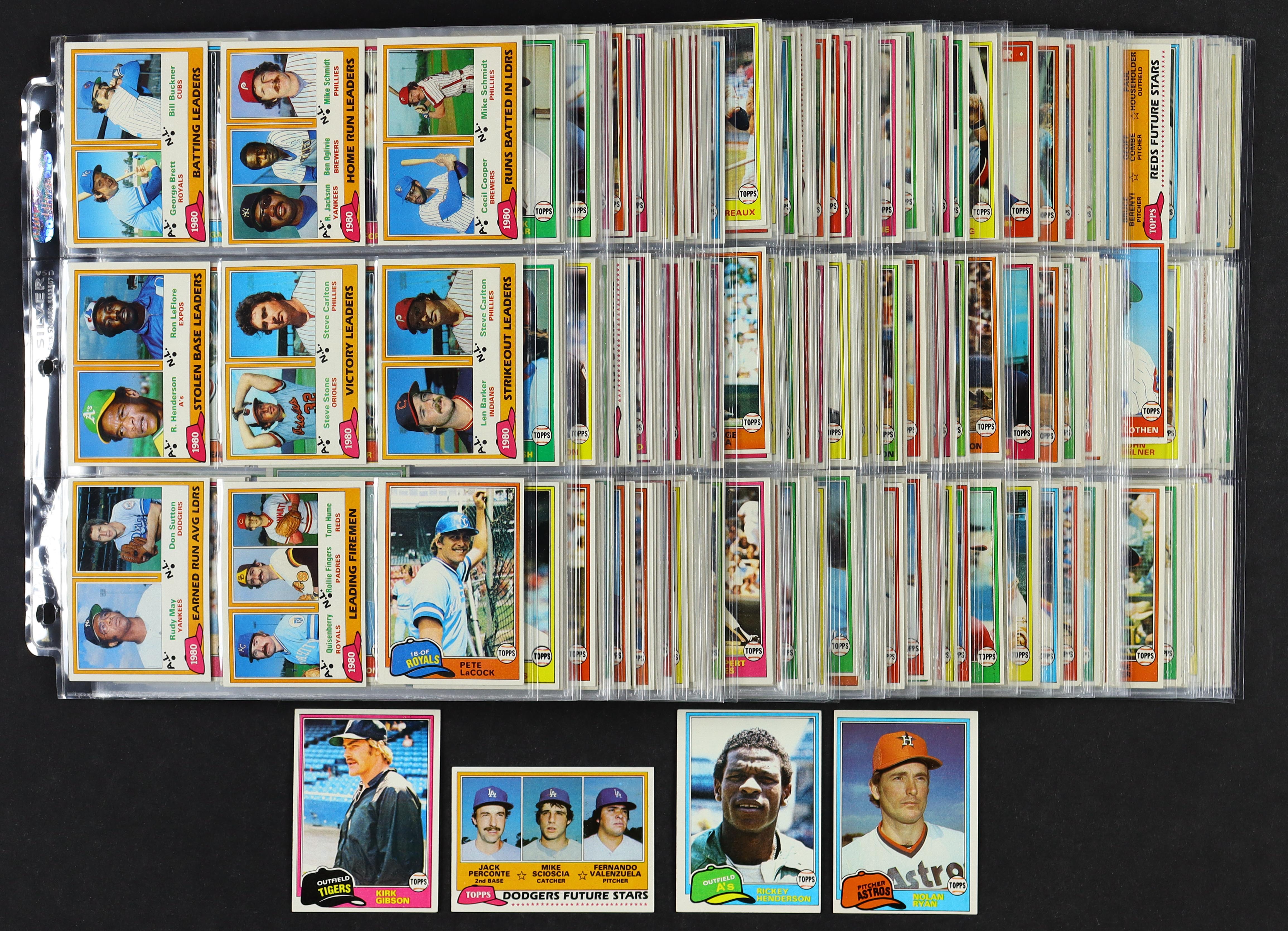 1981 Topps Baseball Complete Set of (726) Cards with Kirk Gibson #315 ...