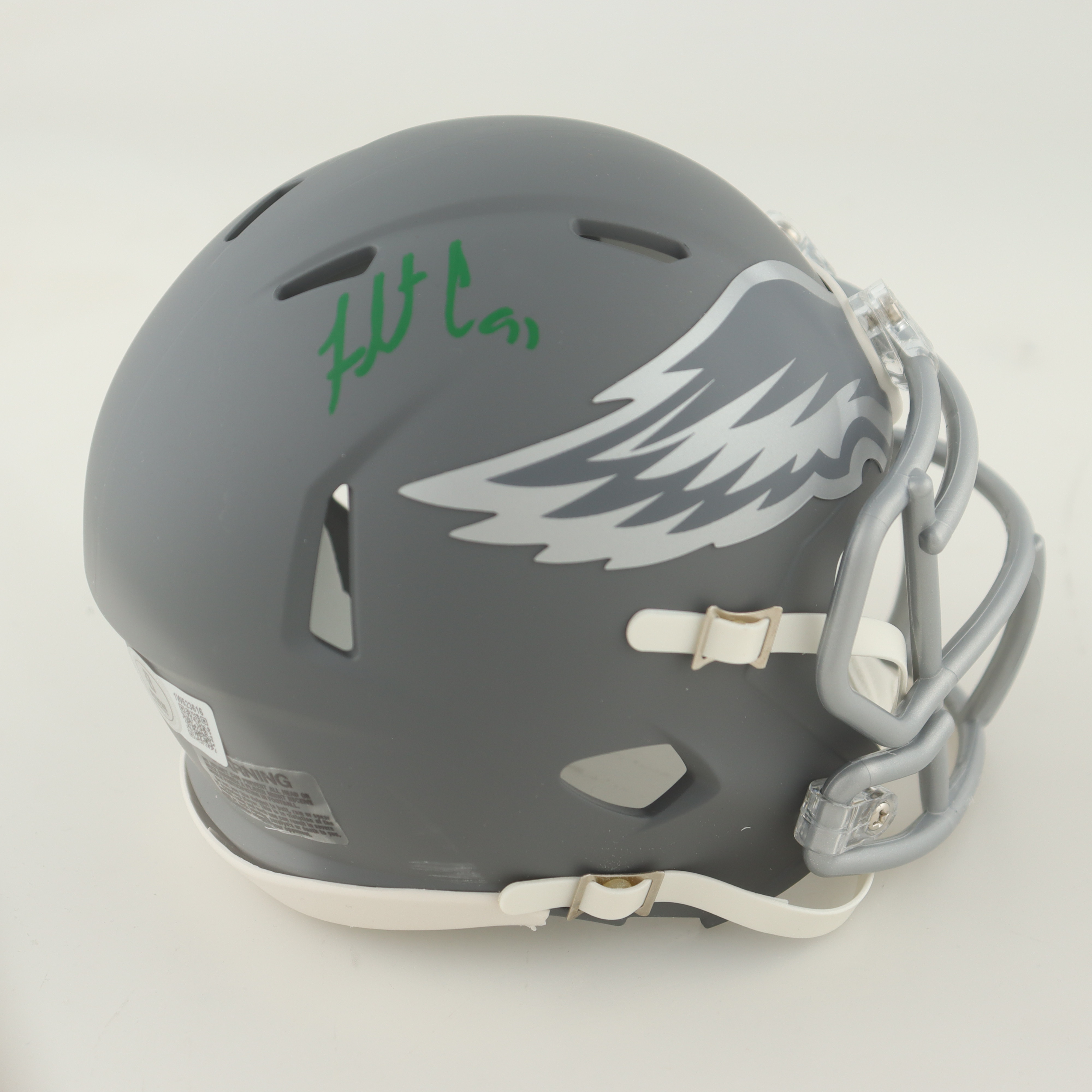 Fletcher Cox Signed Eagles Slate Alternate Speed Mini Helmet (Beckett) at PristineAuction.com Fletcher Cox Signed Eagles Slate Alternate Speed Mini Helmet (Beckett) at PristineAuction.com